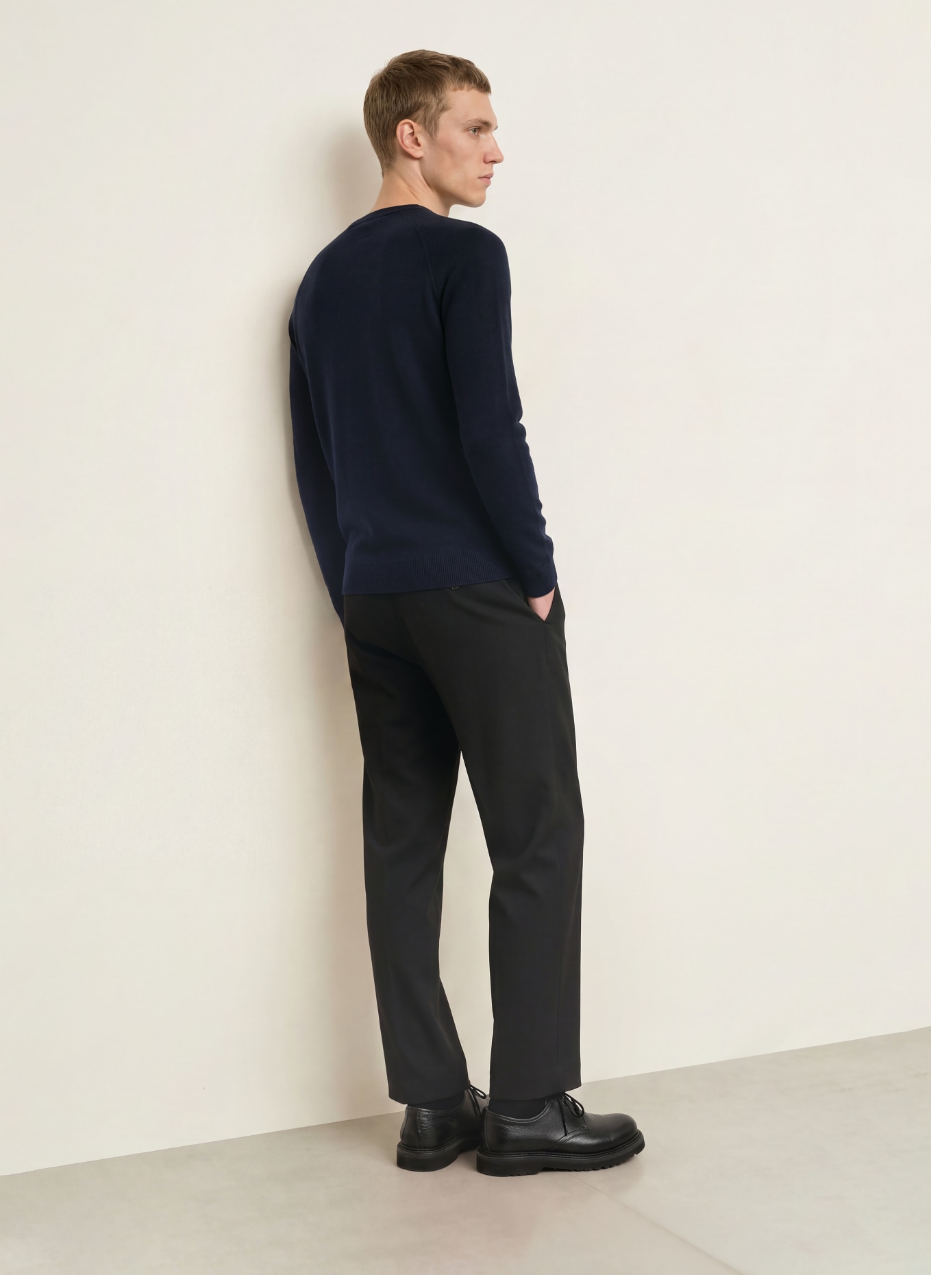 PAUL Cashmere Sweater: DARK BLUE