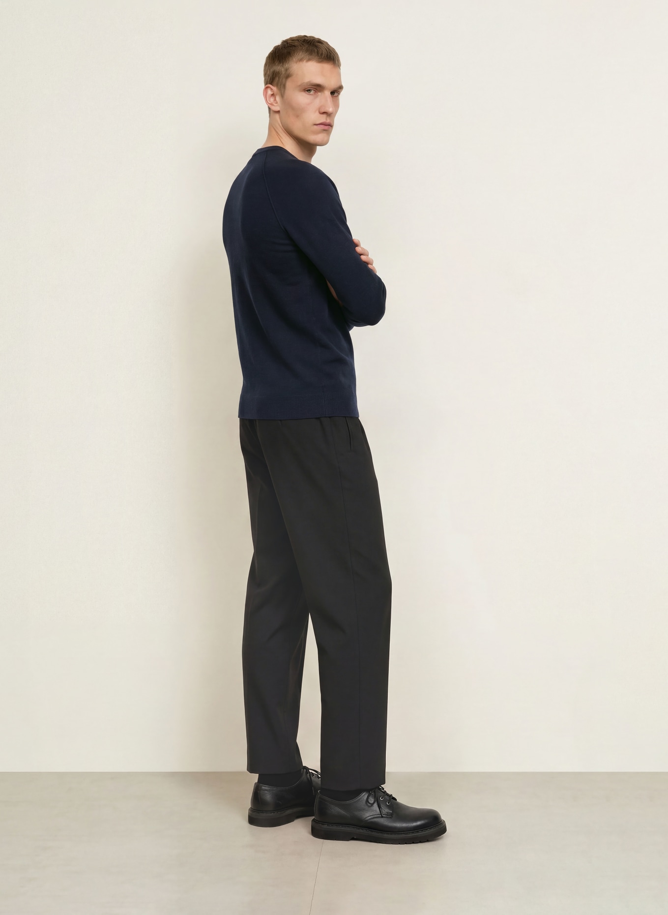PAUL Cashmere Sweater: DARK BLUE