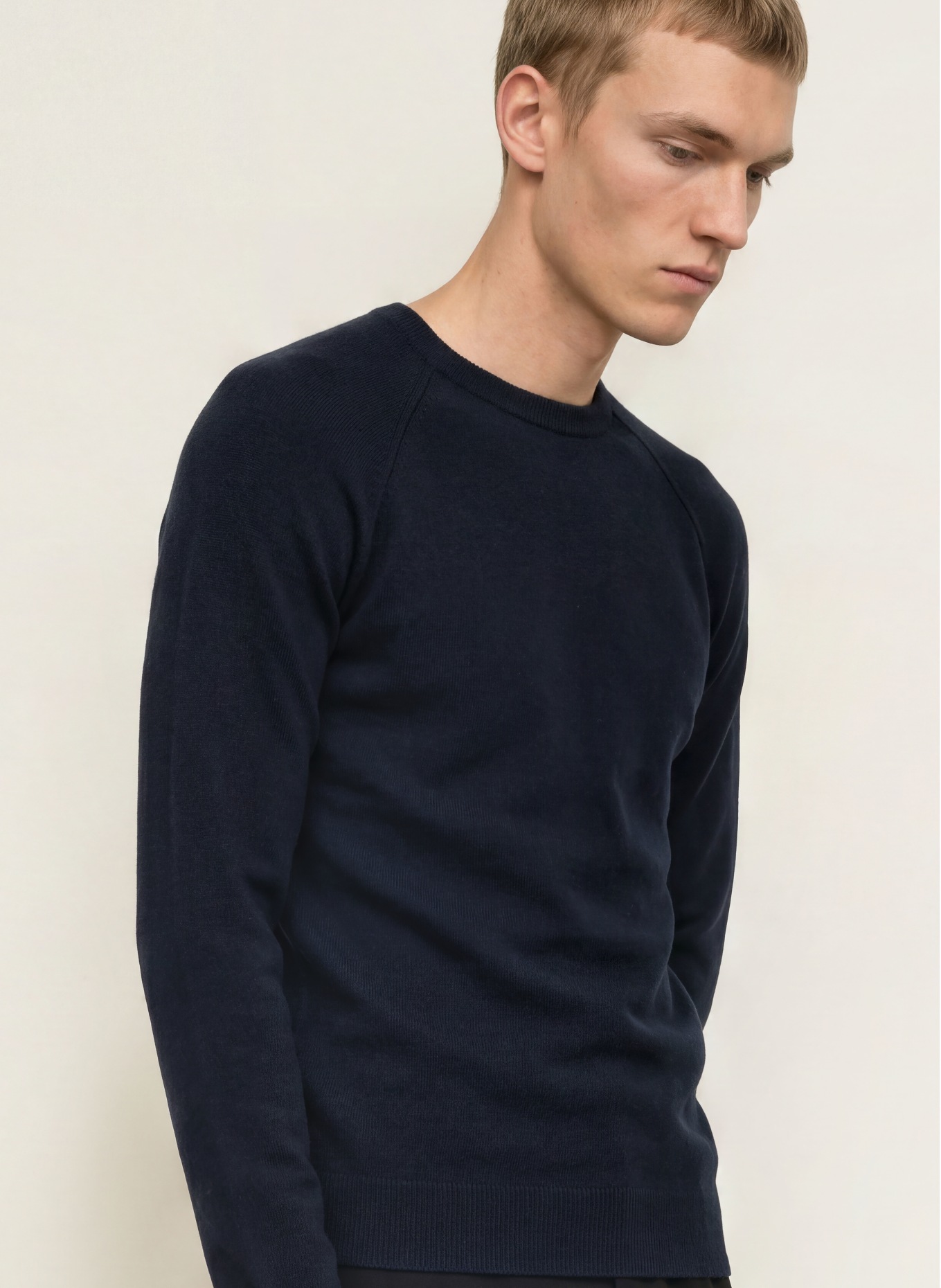 PAUL Cashmere Sweater: DARK BLUE