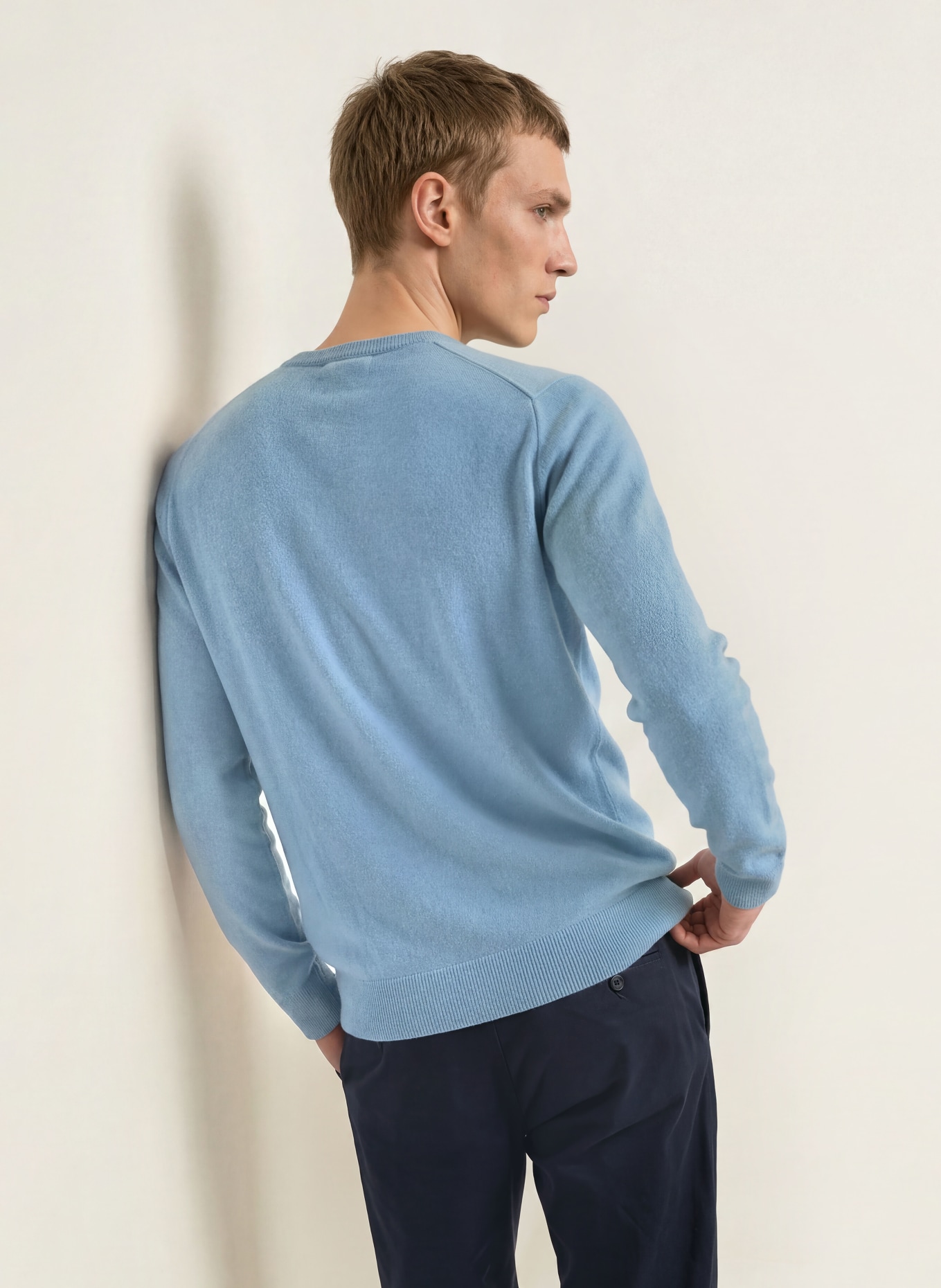 PAUL Cashmere Sweater: LIGHT BLUE