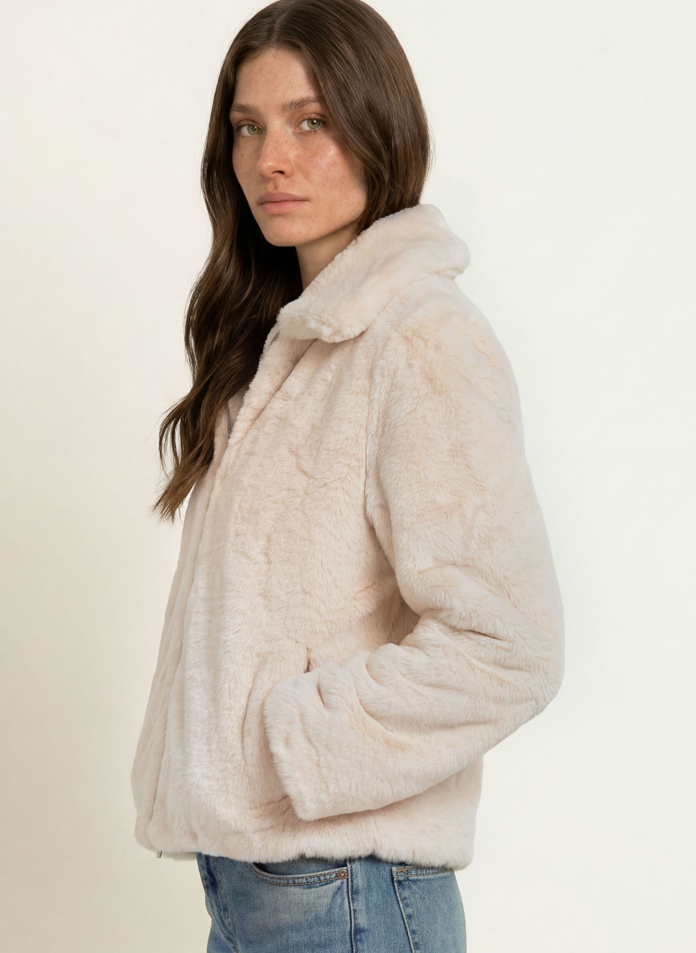 lilienfels Faux Fur Jacket: CREAM