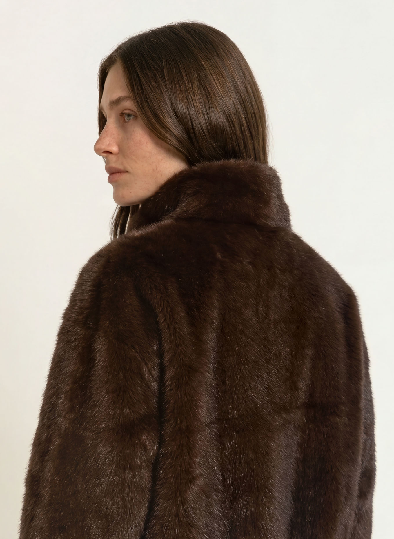 lilienfels Jas van imitatiebont: MARRON FONCÉ