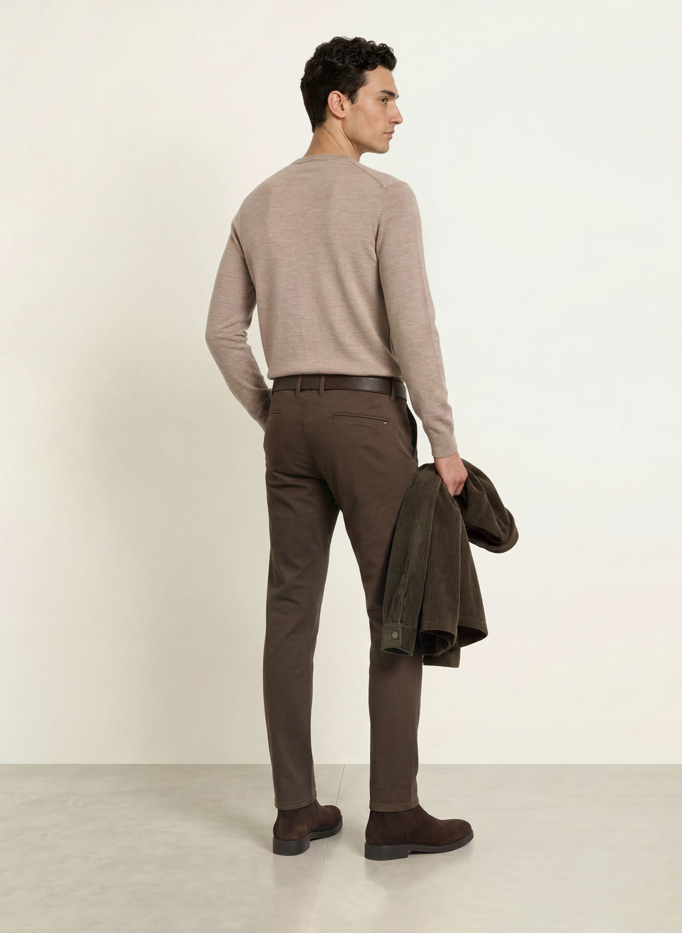 STROKESMAN'S Pullover aus Merinowolle: BEIGE