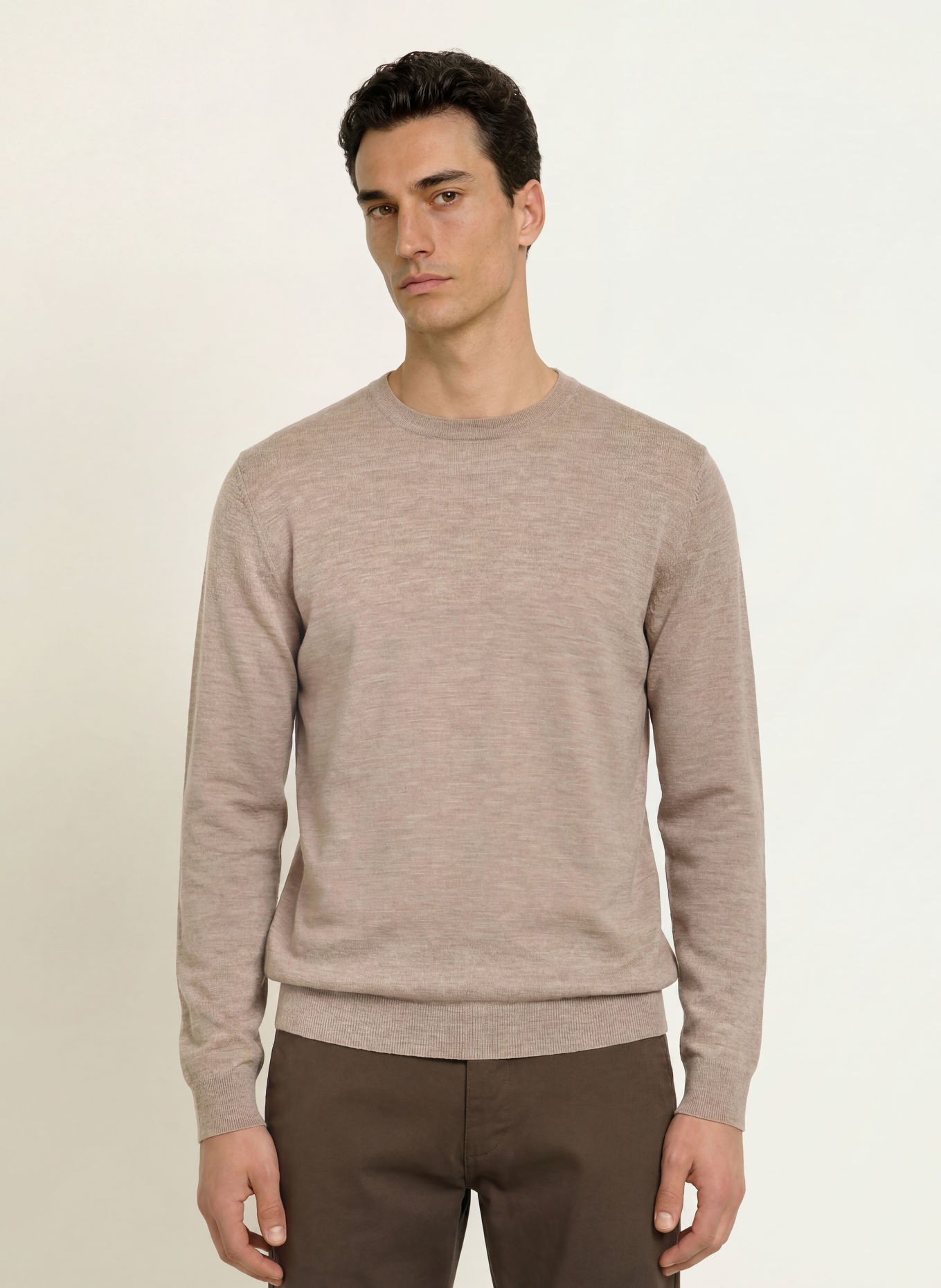 STROKESMAN'S Pullover aus Merinowolle: BEIGE