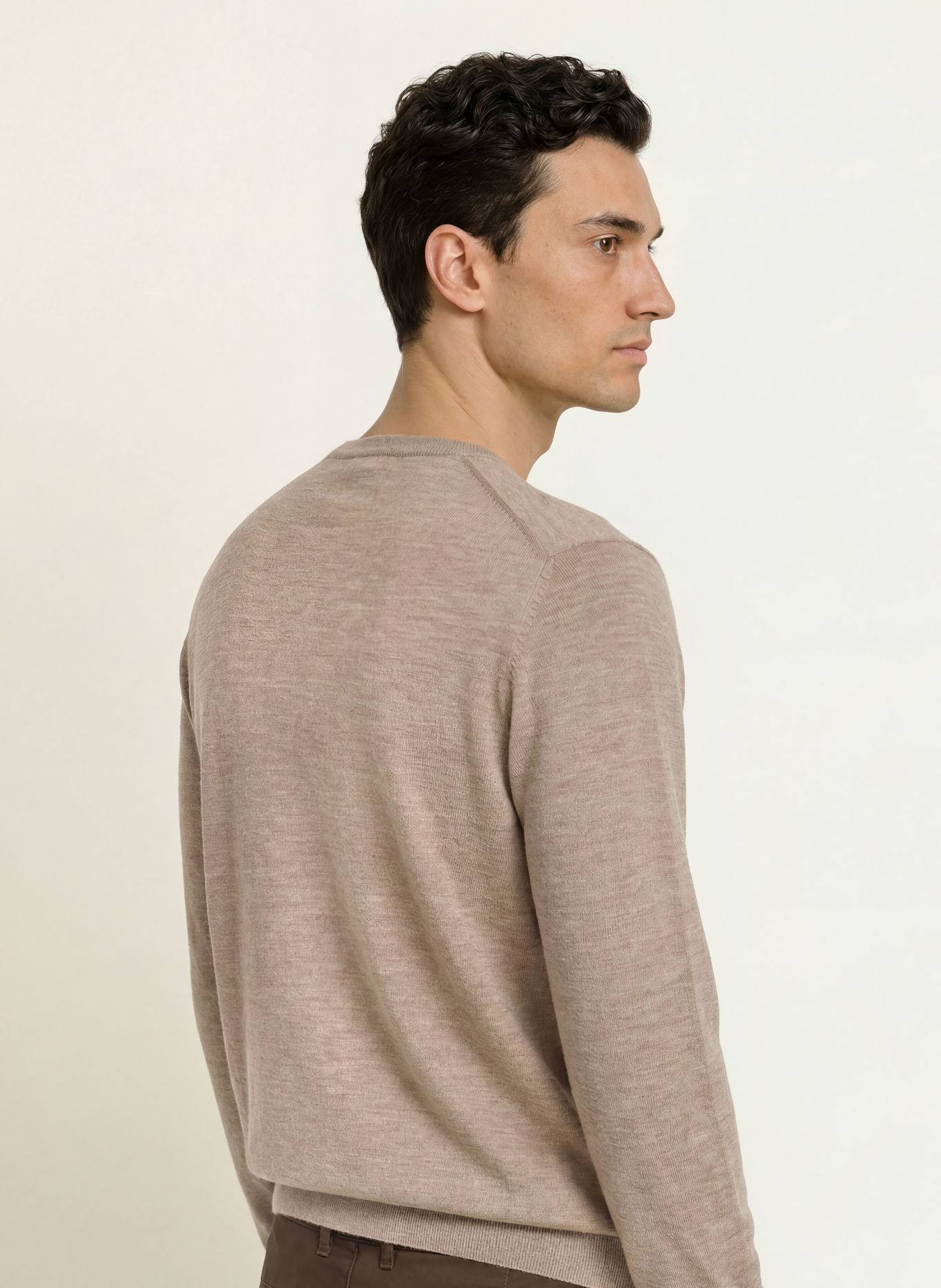 STROKESMAN'S Pullover aus Merinowolle: BEIGE