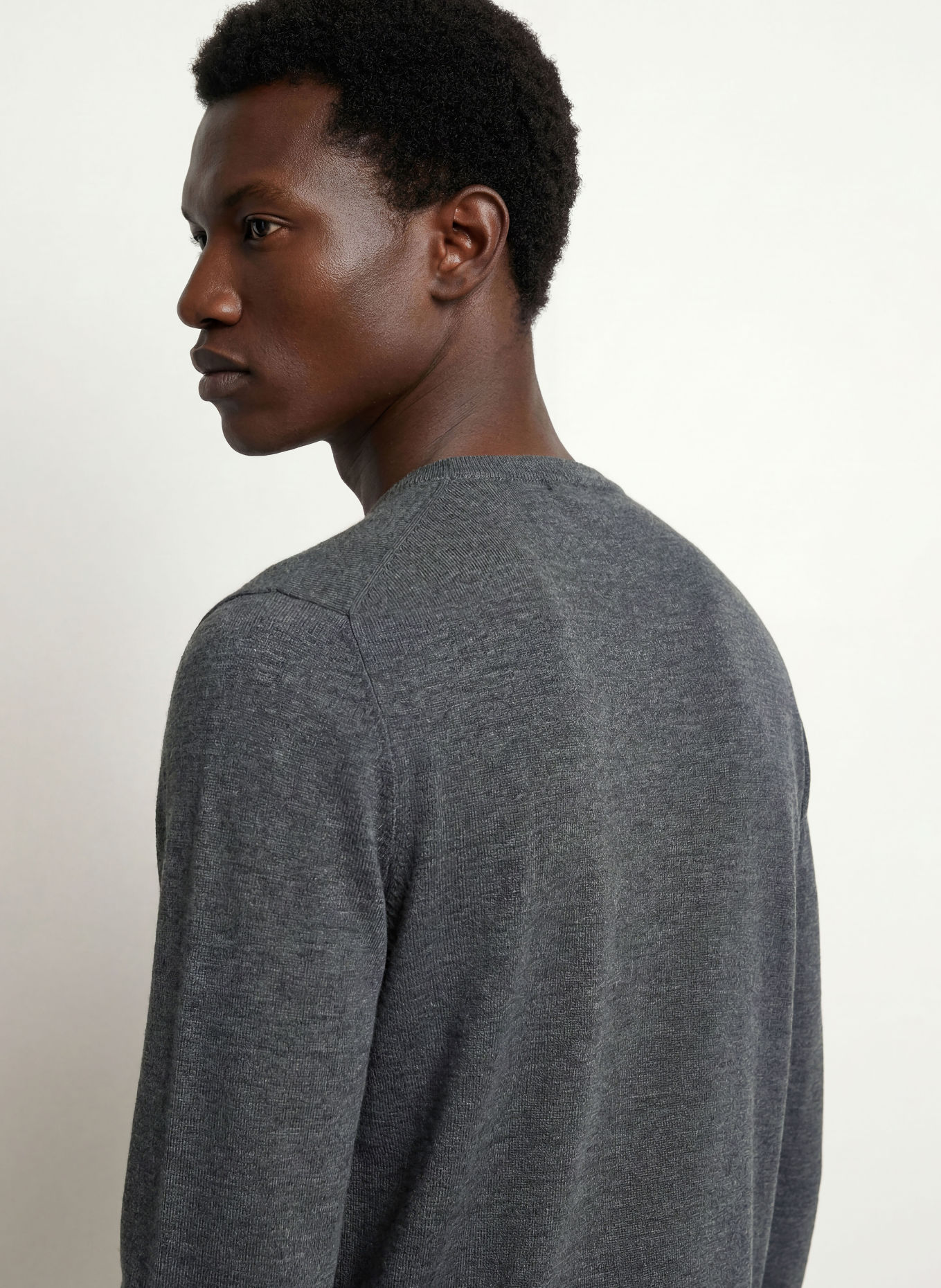 STROKESMAN'S Pullover aus Merinowolle: DUNKELGRAU