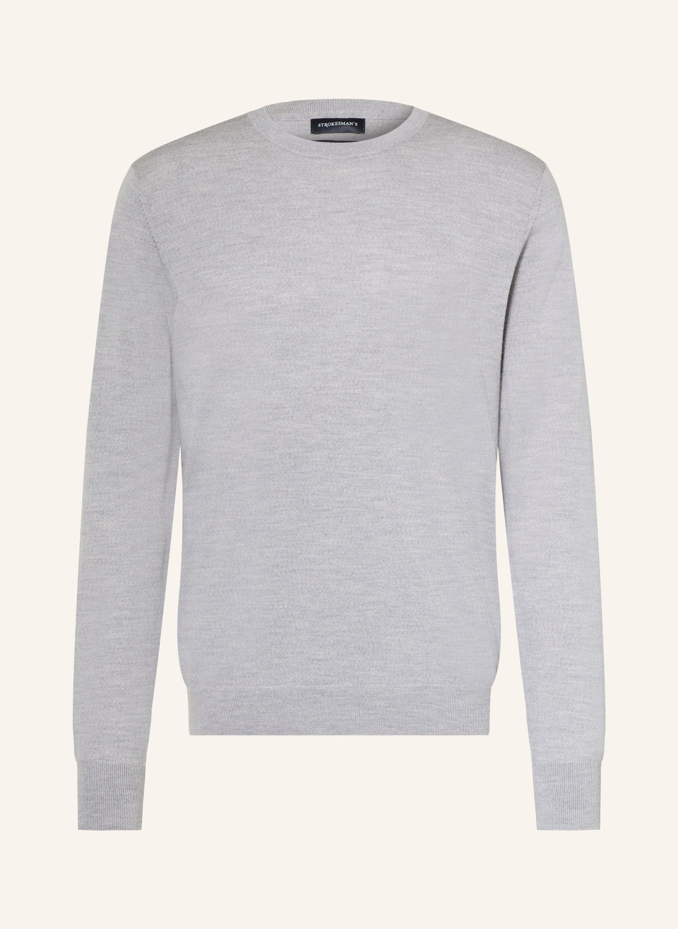 STROKESMAN'S Pullover aus Merinowolle: GRAU