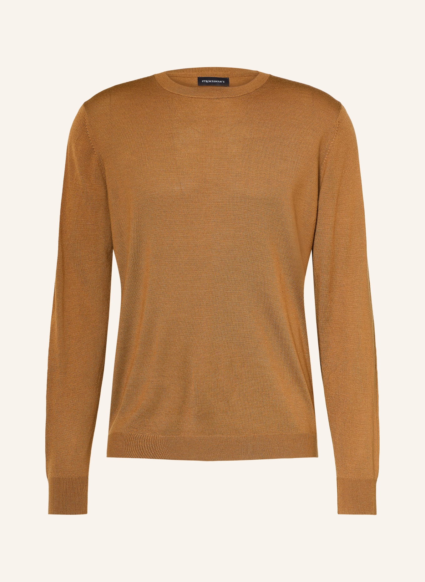 STROKESMAN'S Pullover aus Merinowolle: CAMEL