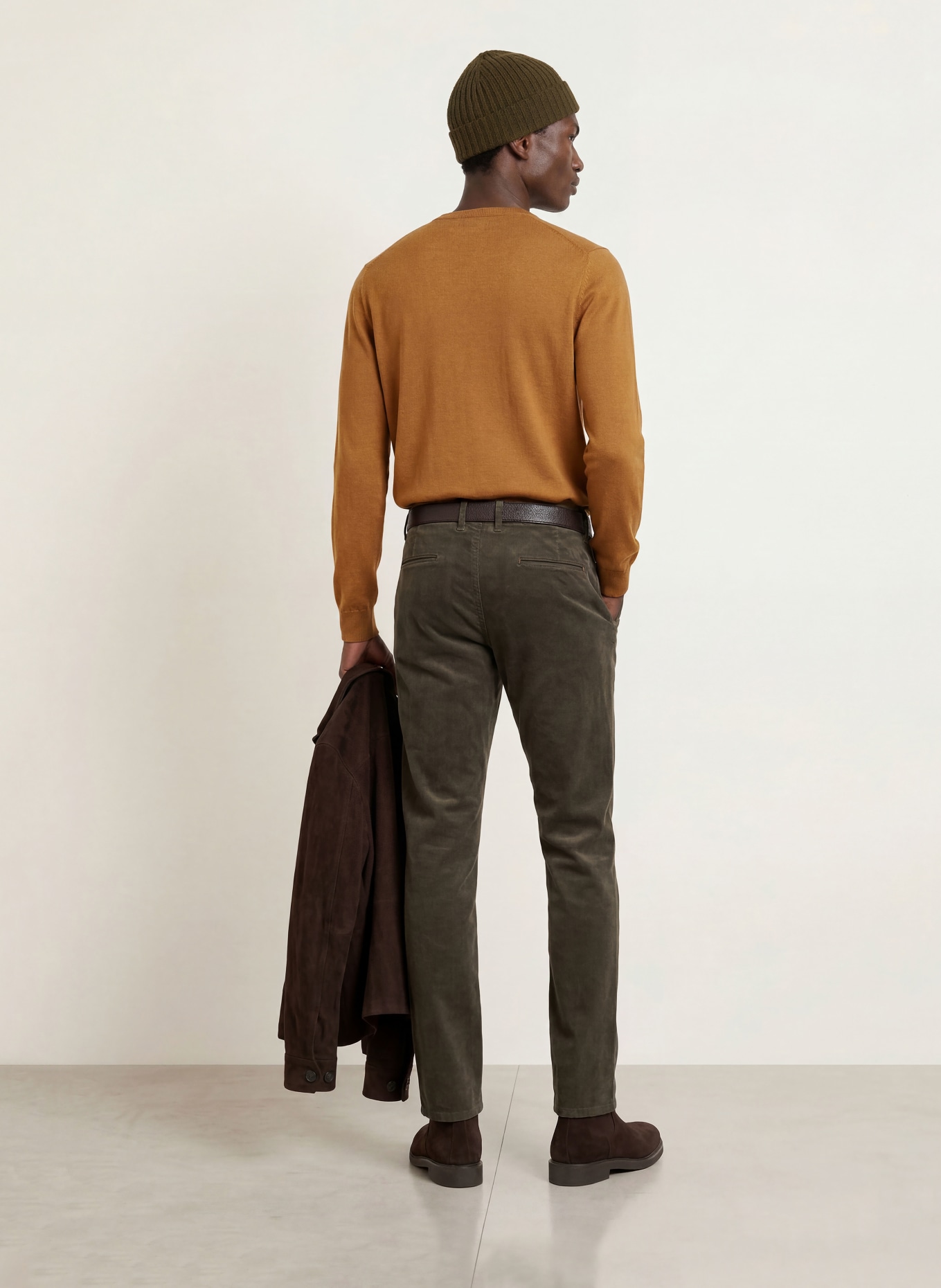 STROKESMAN'S Pullover aus Merinowolle: CAMEL