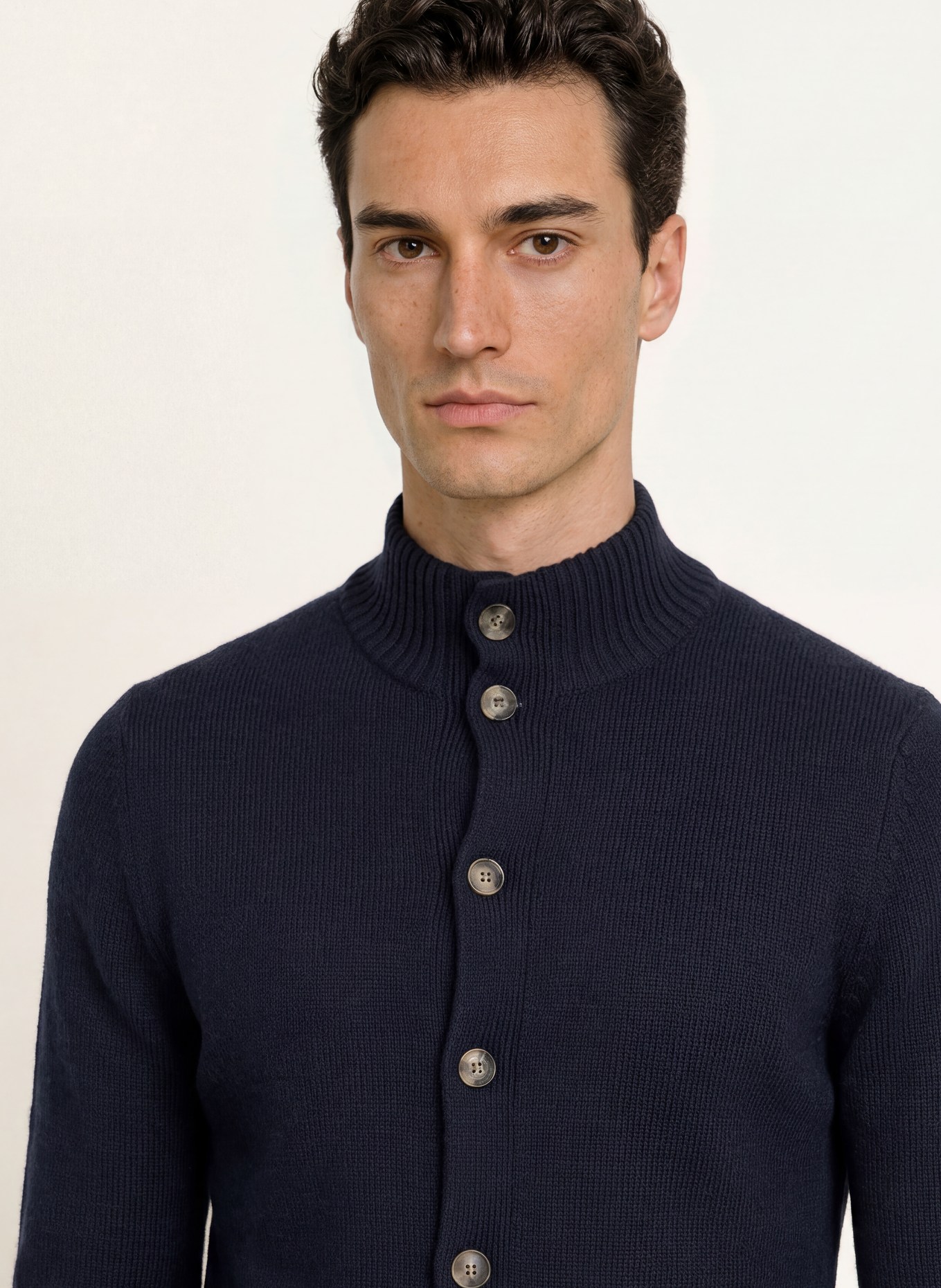 STROKESMAN'S Strickjacke aus Cashmere: DUNKELBLAU