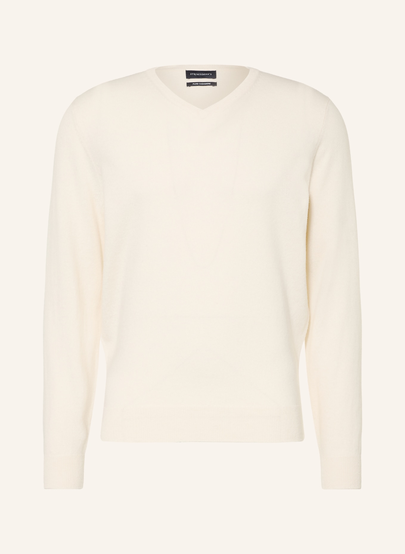 STROKESMAN'S Cashmere-Pullover: ECRU