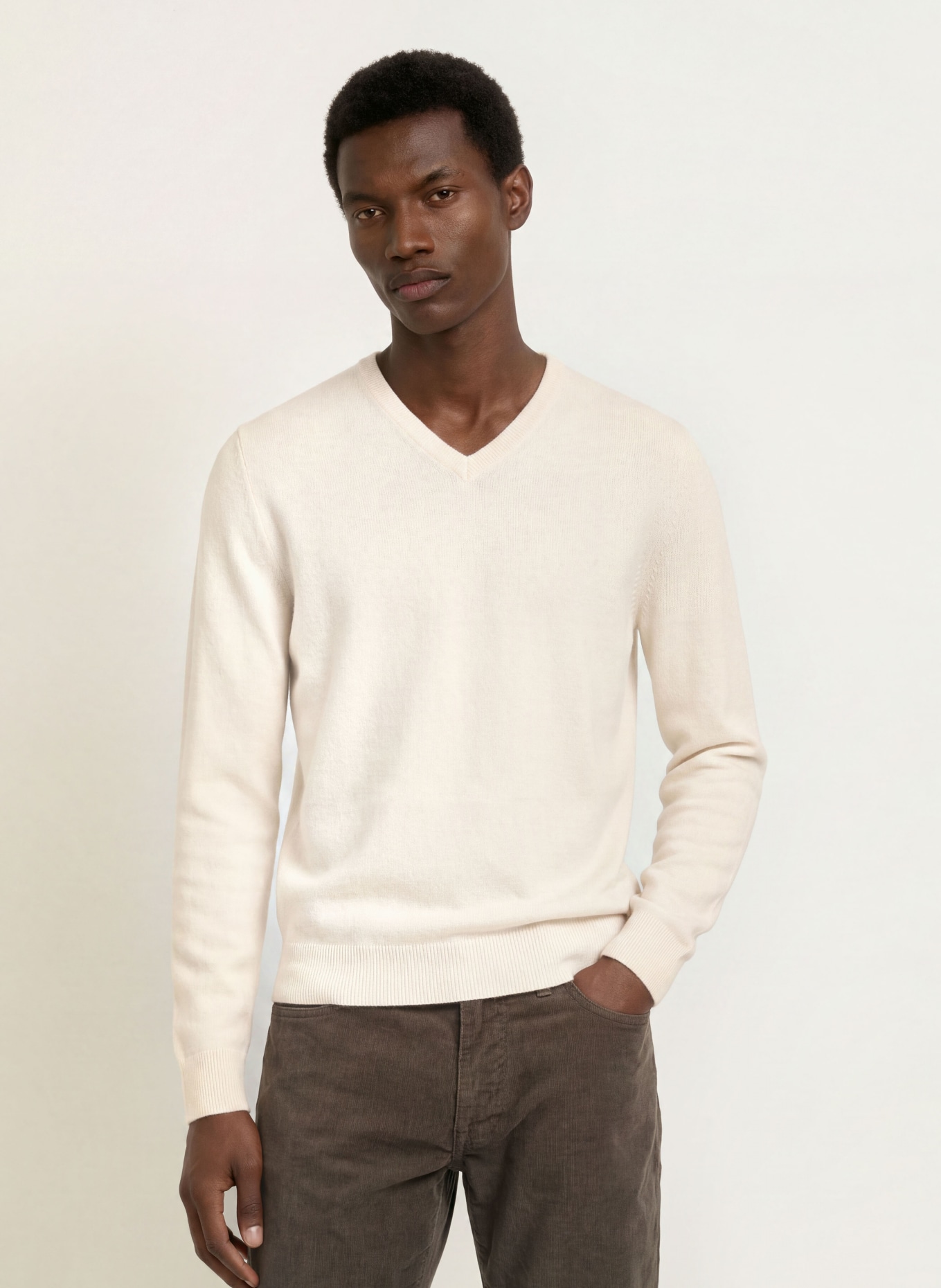 STROKESMAN'S Cashmere-Pullover: ECRU