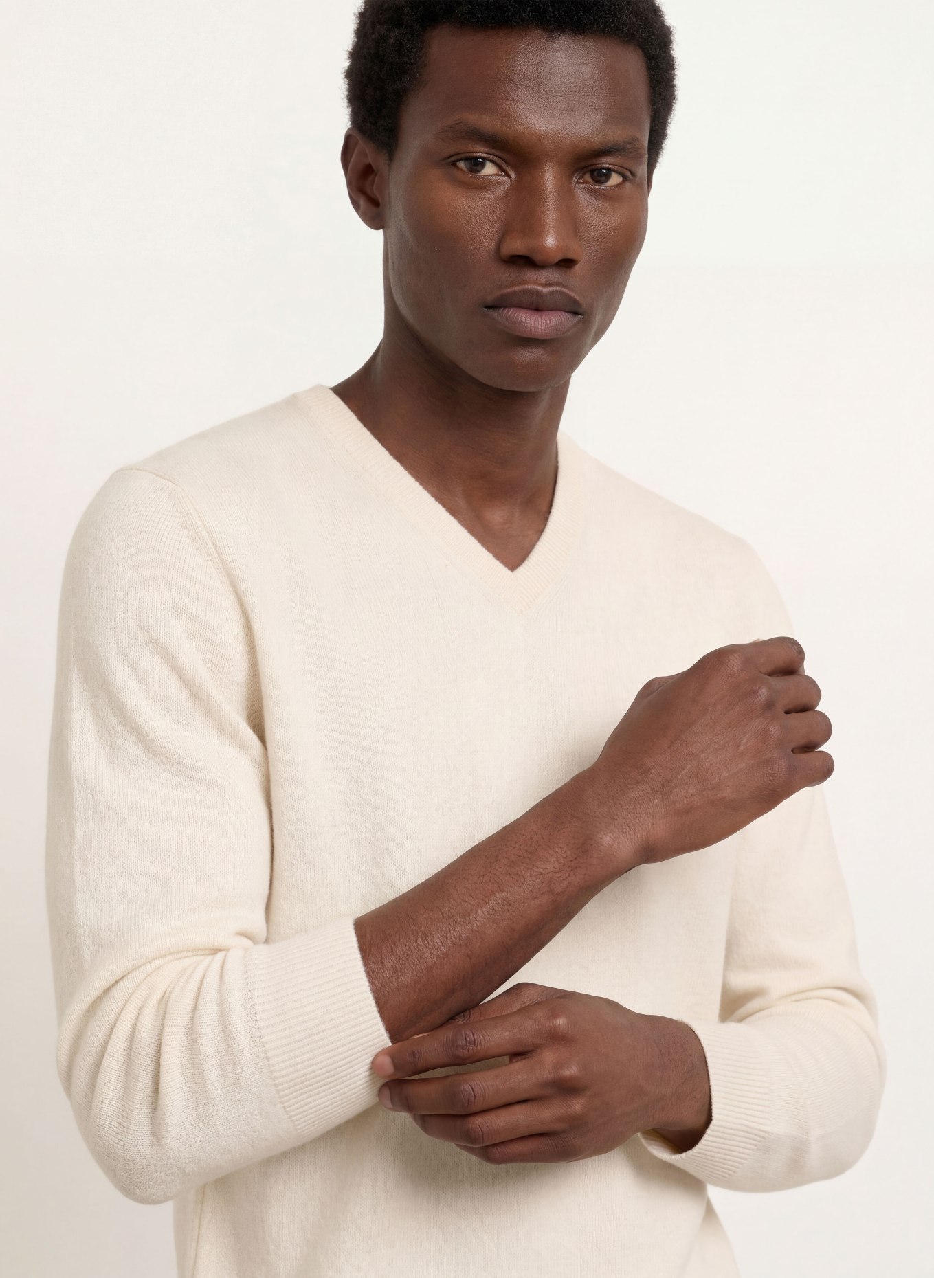STROKESMAN'S Cashmere-Pullover: ECRU