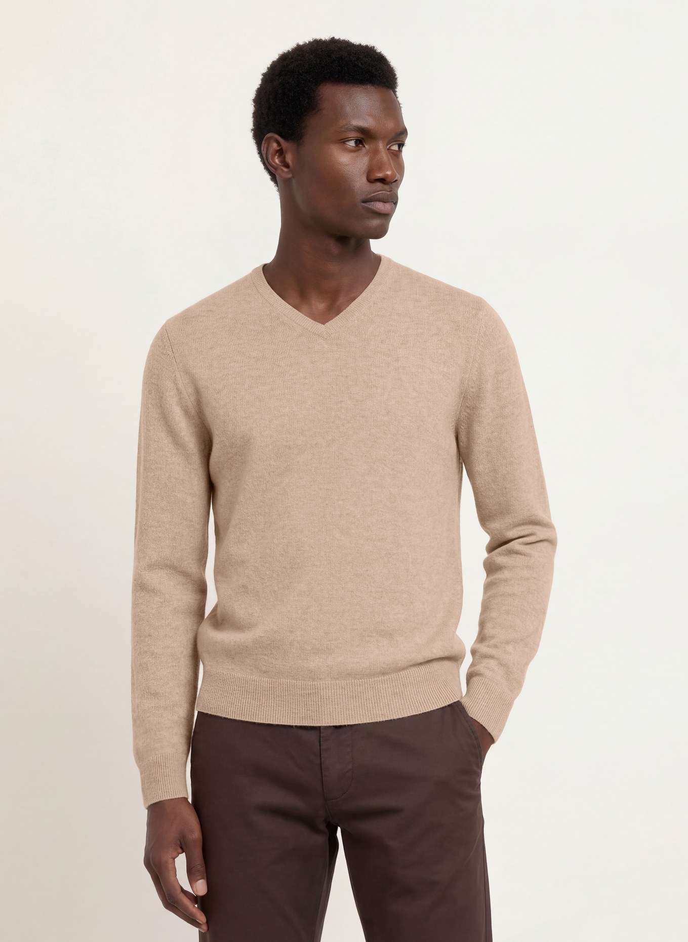 STROKESMAN'S Pull en cachemire: BEIGE