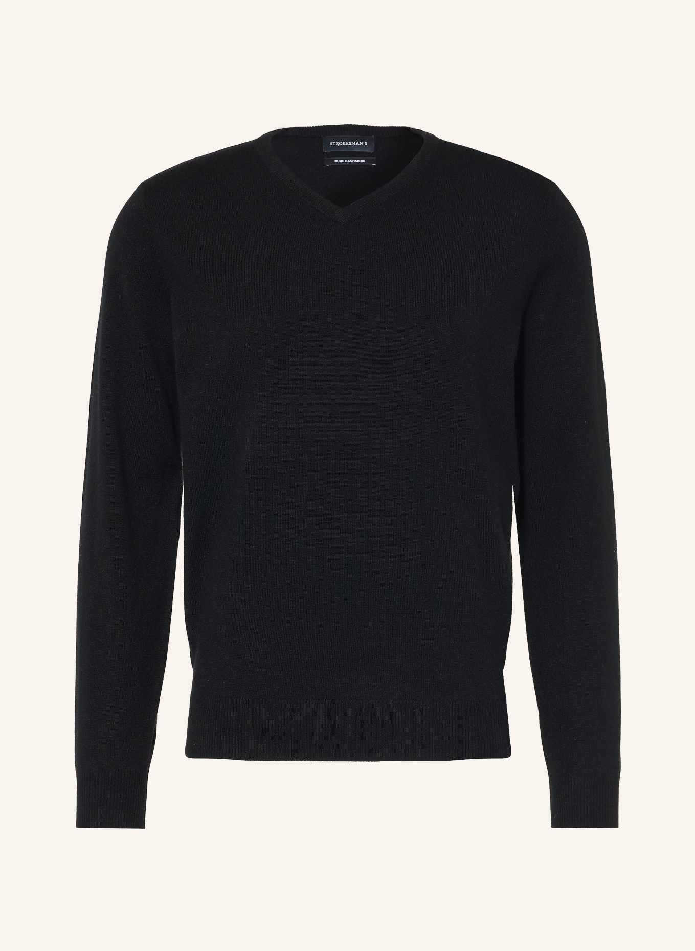 STROKESMAN'S Cashmere-Pullover: SCHWARZ