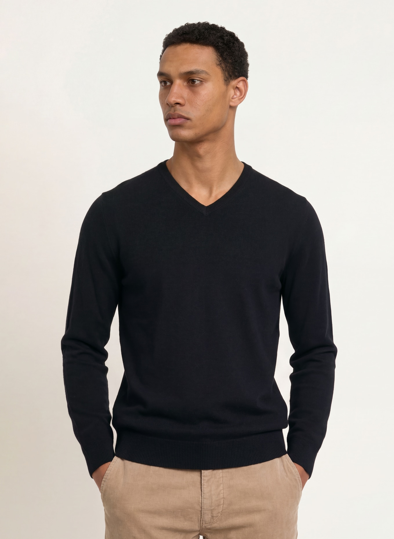 STROKESMAN'S Cashmere-Pullover: SCHWARZ