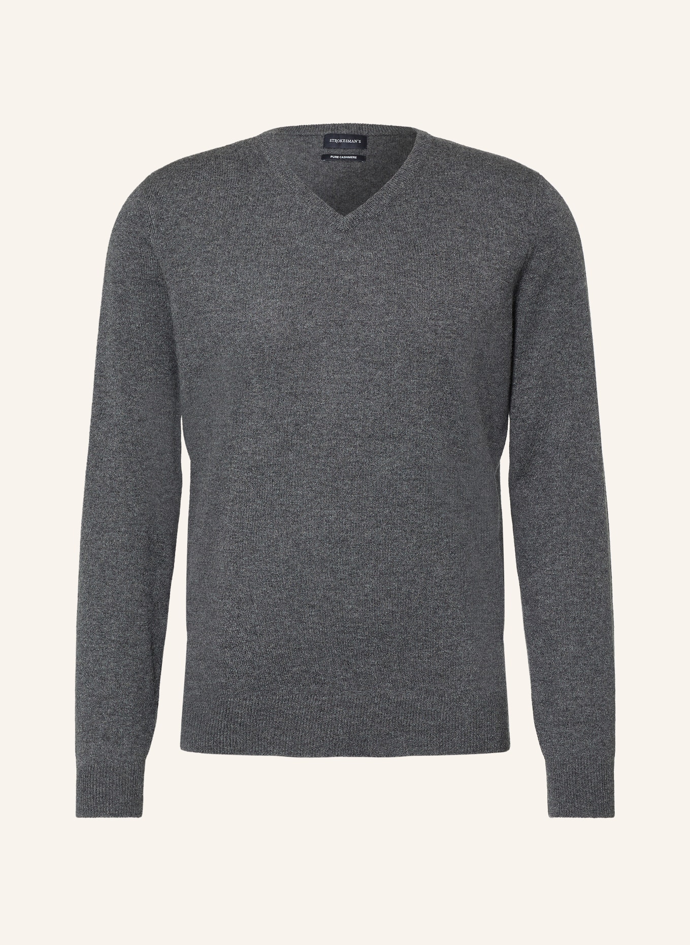STROKESMAN'S Pull en cachemire: GRIS FONCÉ