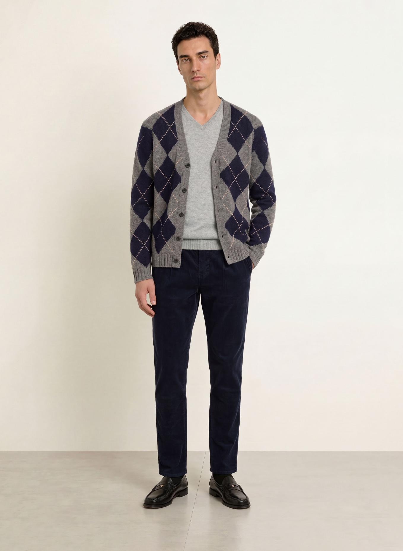 STROKESMAN'S Cashmere-Pullover: GRAU