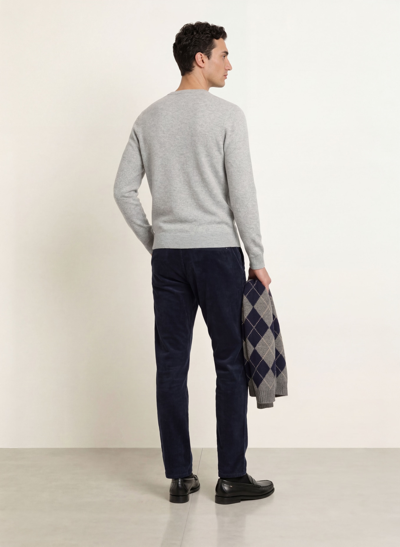 STROKESMAN'S Cashmere-Pullover: GRAU