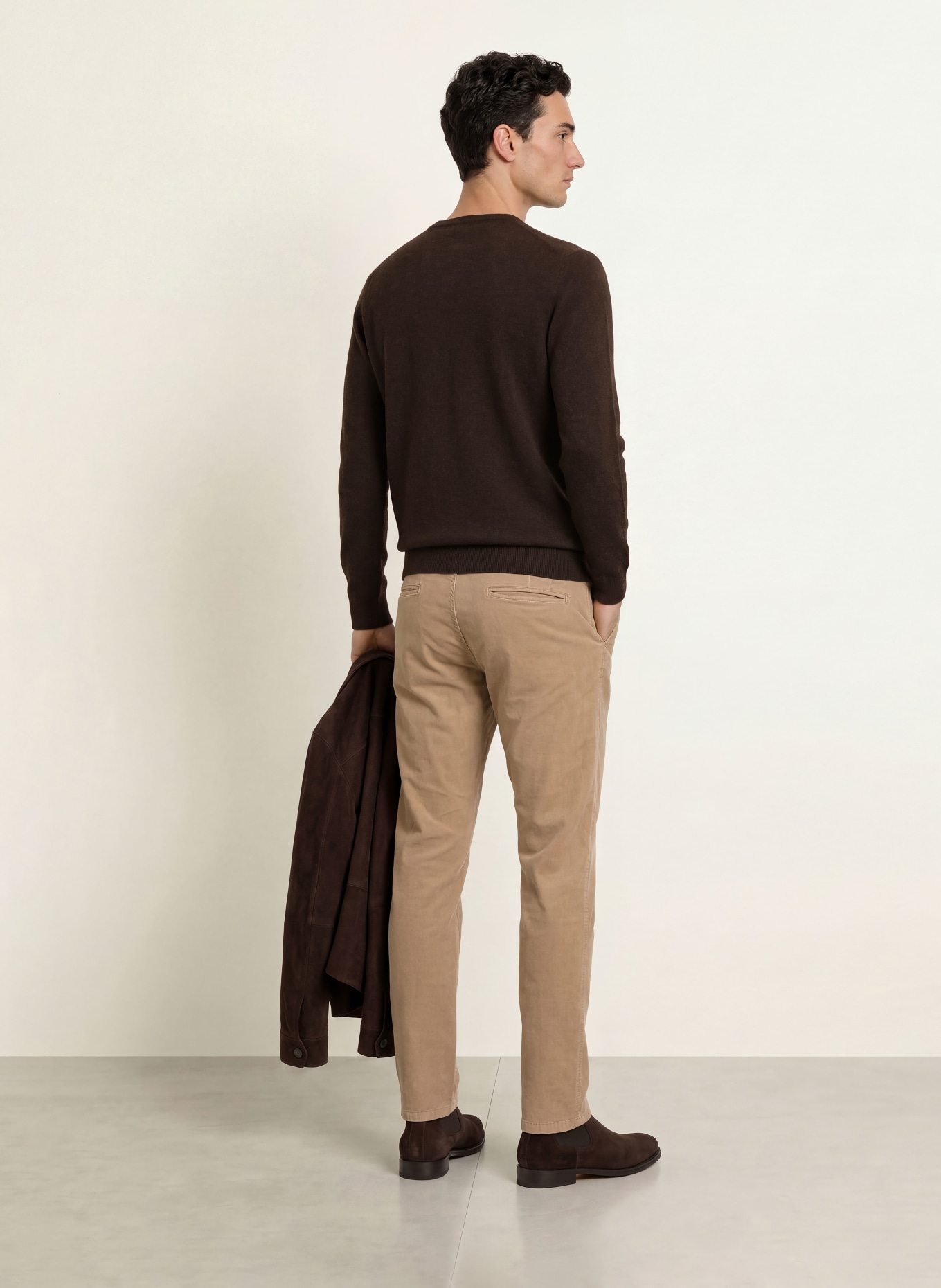STROKESMAN'S Cashmere-Pullover: DUNKELBRAUN
