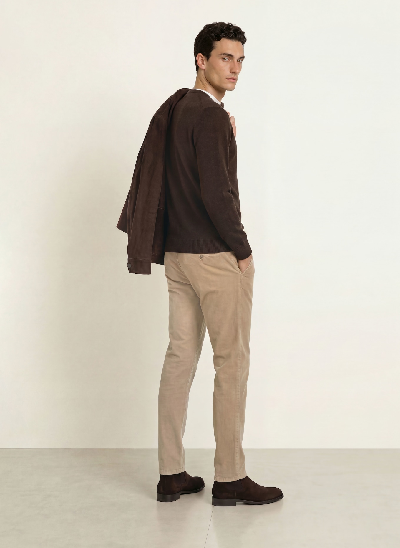 STROKESMAN'S Cashmere-Pullover: DUNKELBRAUN