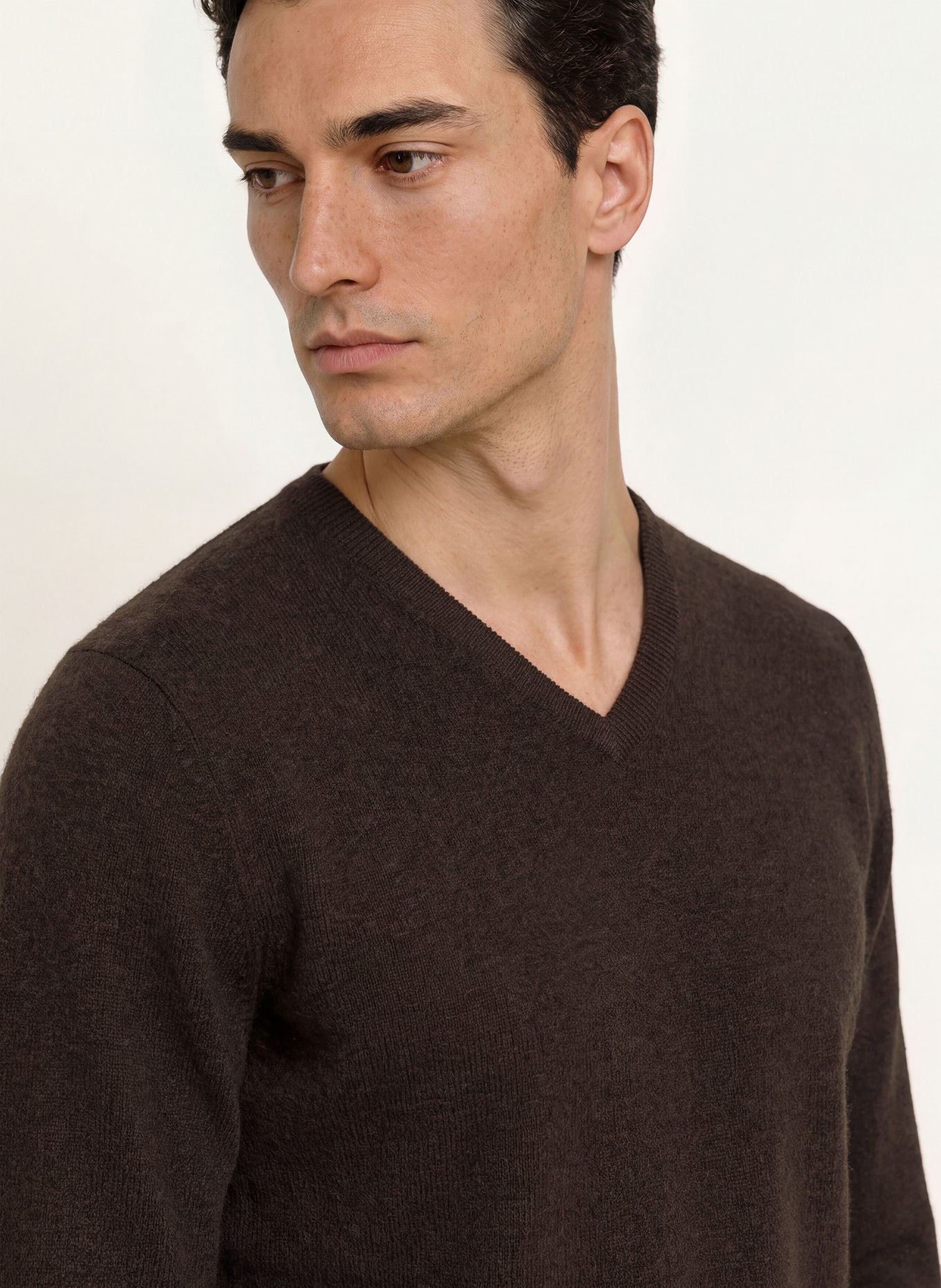 STROKESMAN'S Cashmere-Pullover: DUNKELBRAUN