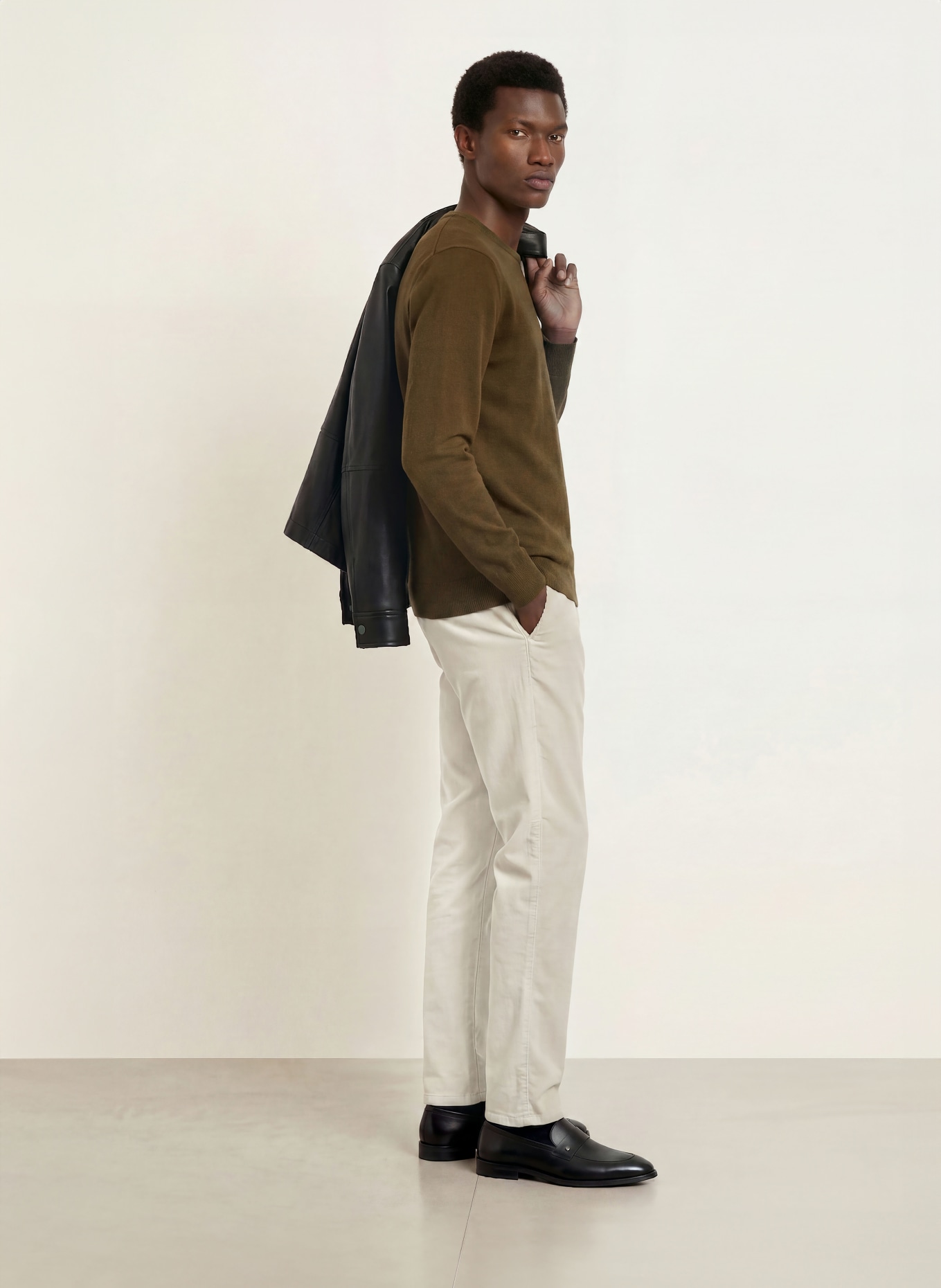 STROKESMAN'S Pull en cachemire: KAKI
