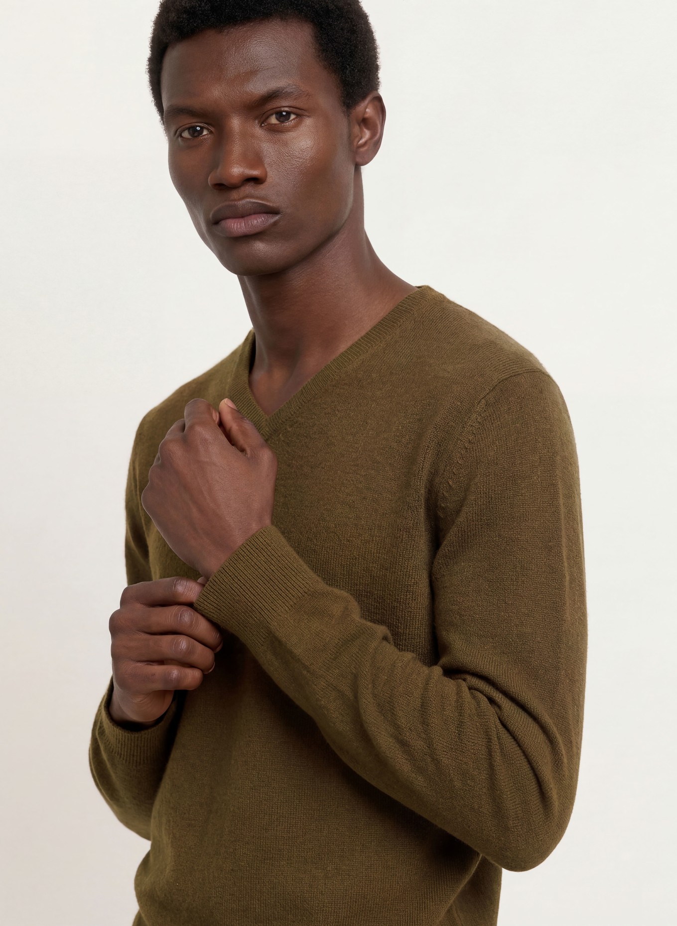 STROKESMAN'S Pull en cachemire: KAKI