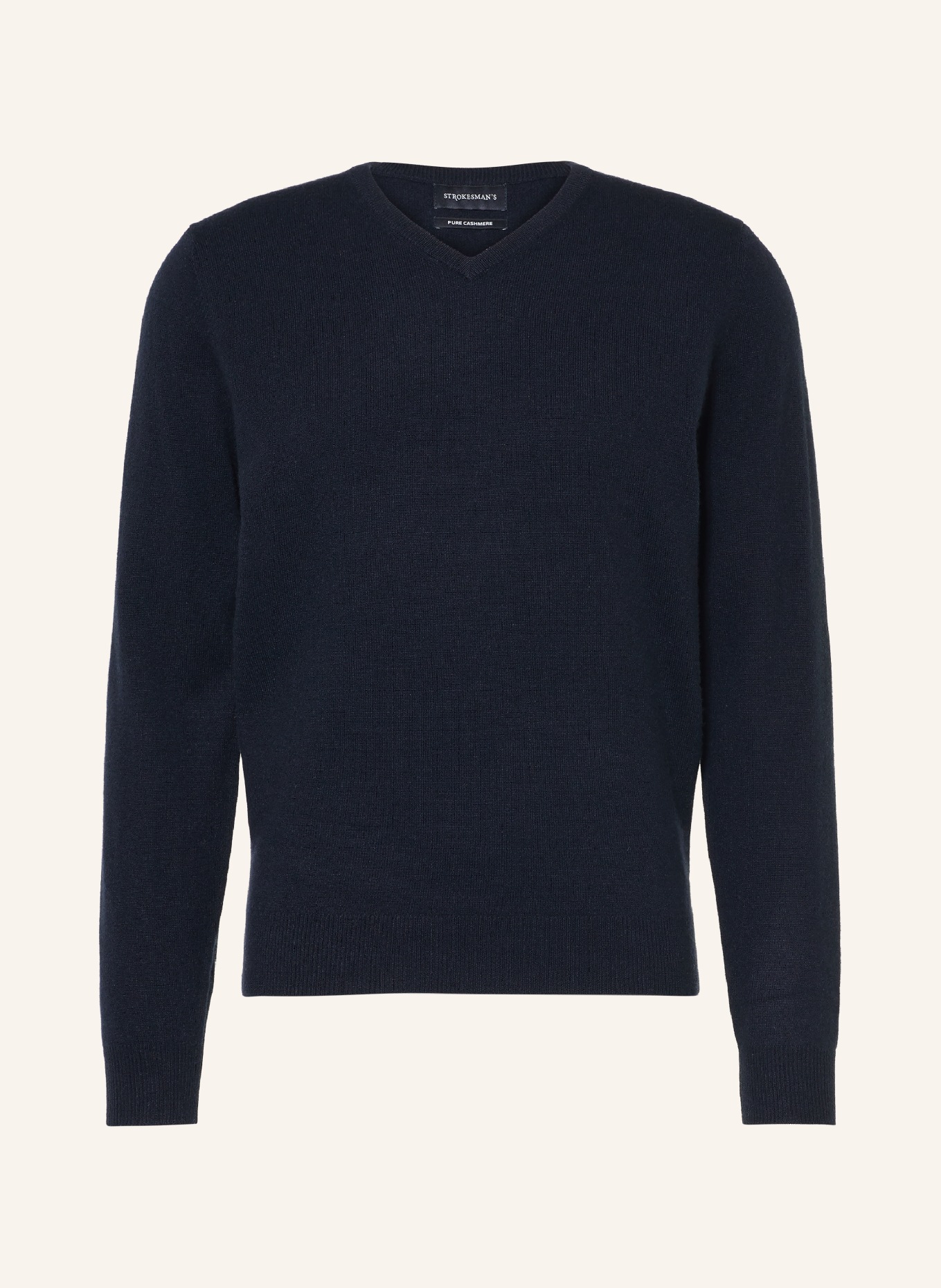 STROKESMAN'S Pull en cachemire: BLEU FONCÉ