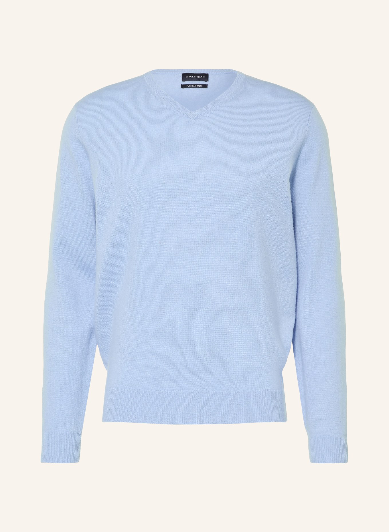 STROKESMAN'S Pull en cachemire: BLEU CLAIR