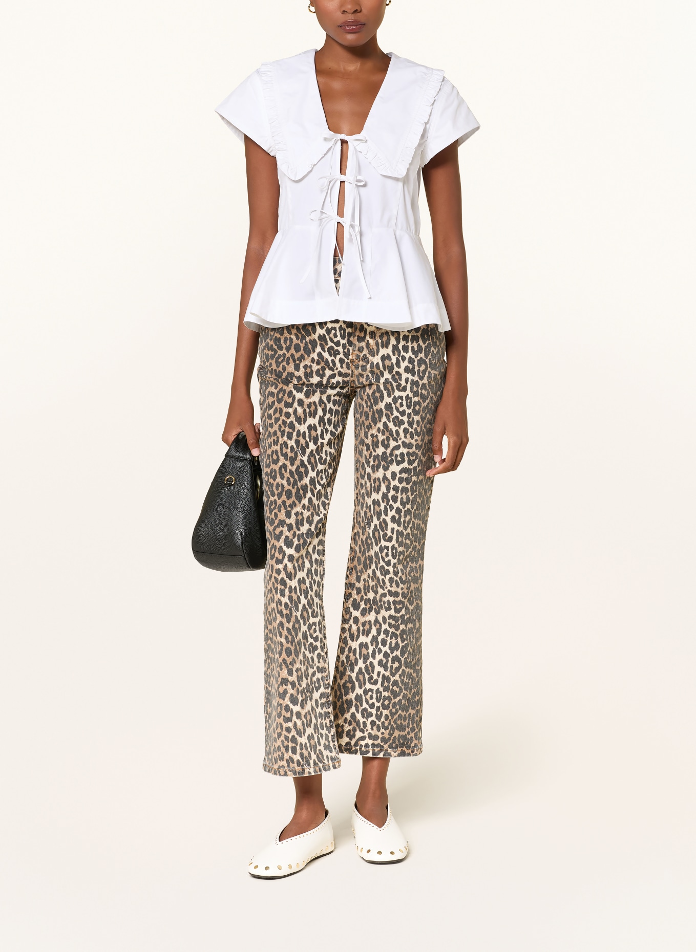 GANNI Blouse: WHITE