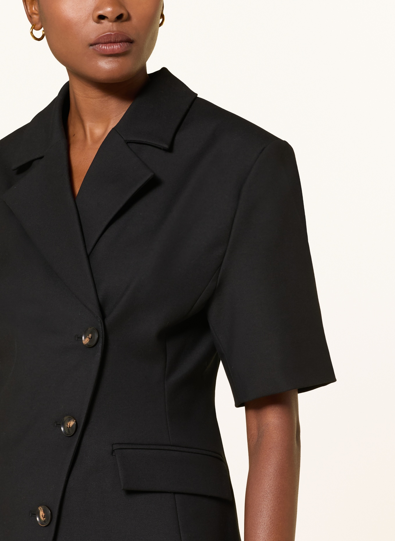 GANNI Blazer: SVART