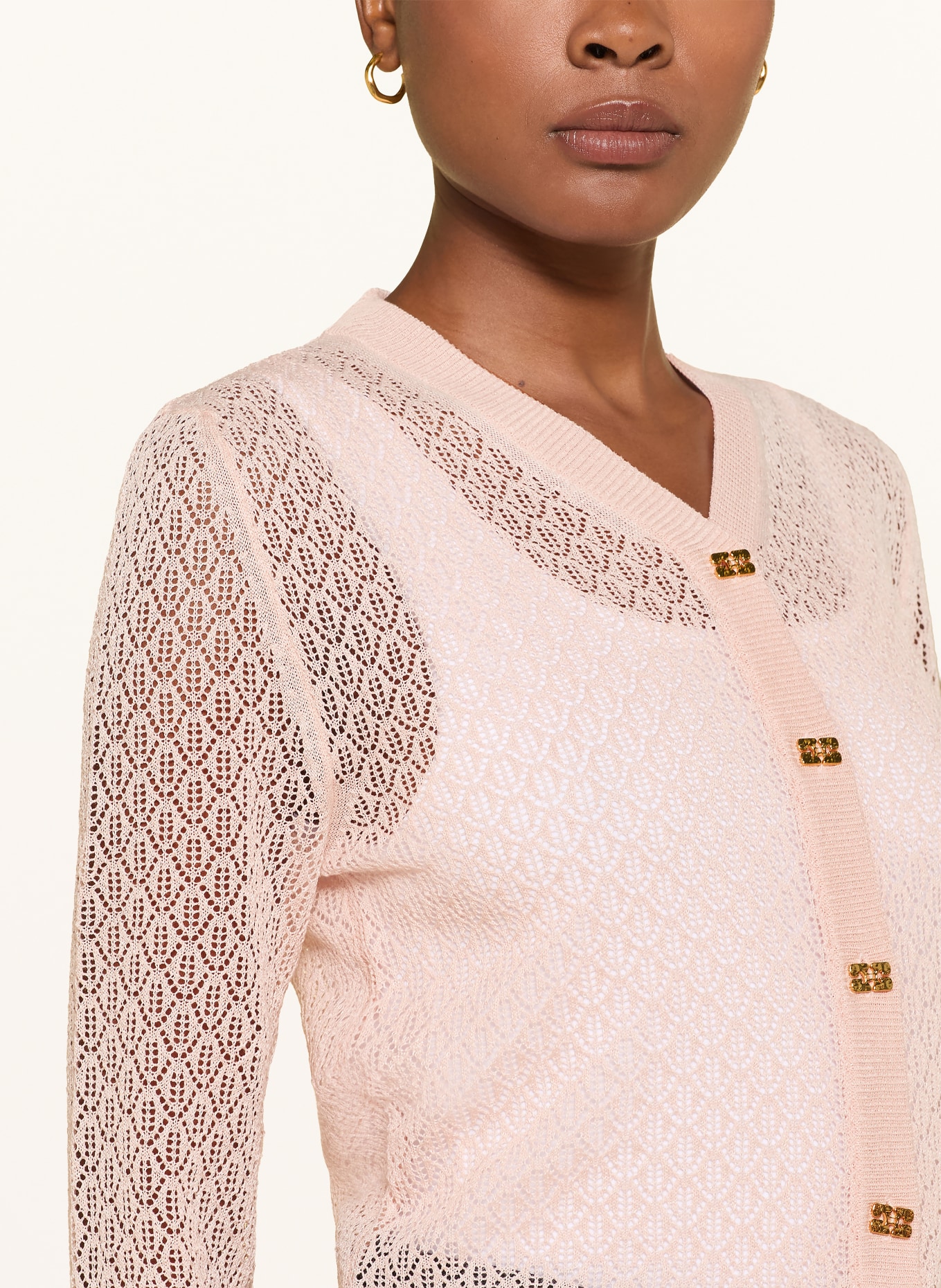 GANNI Strickjacke: HELLROSA