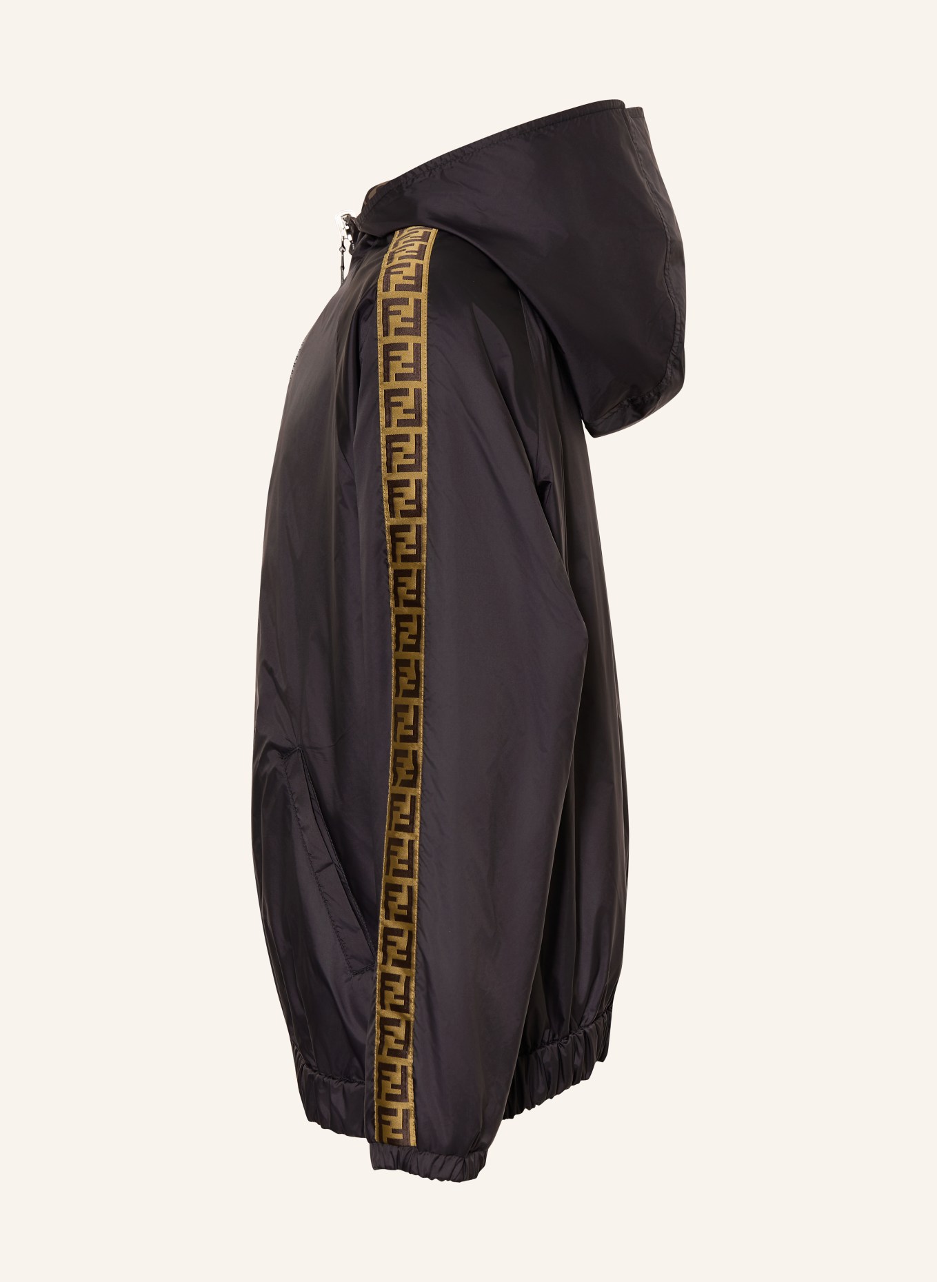 FENDI Blouson réversible: NOIR / MARRON