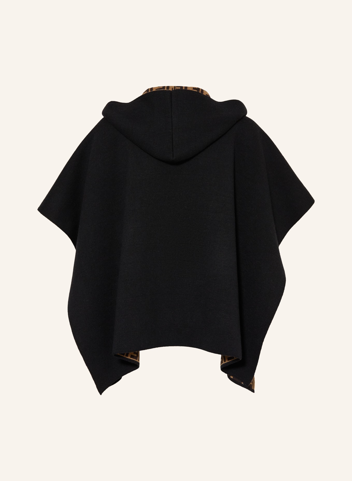 FENDI Cape: BLACK