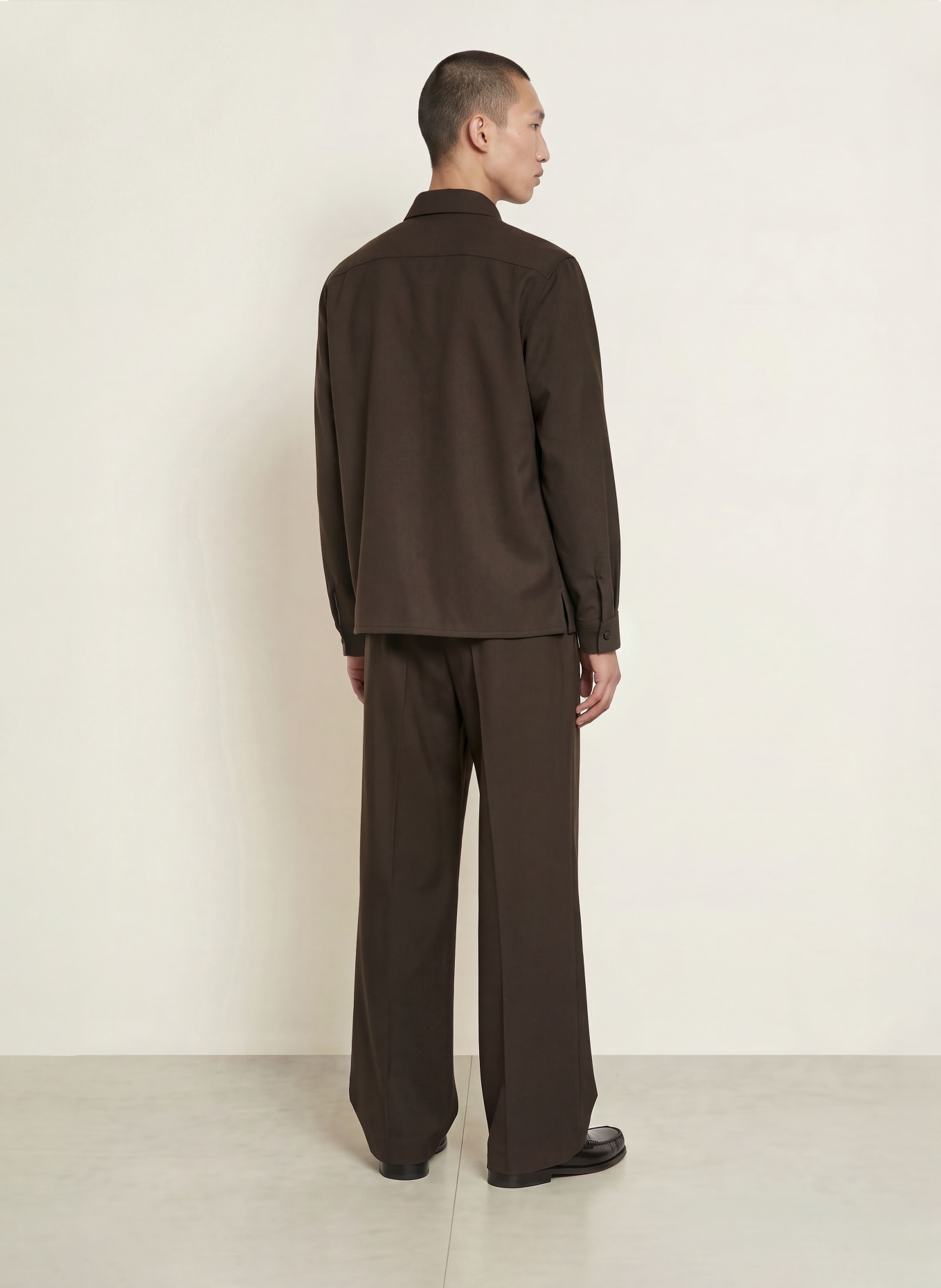 SANDRO Jersey-Overshirt: DUNKELBRAUN