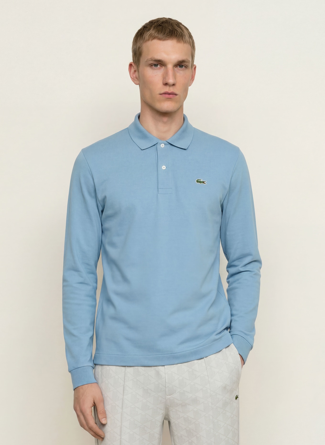 LACOSTE Jersey-polotröja: BLÅGRÅ