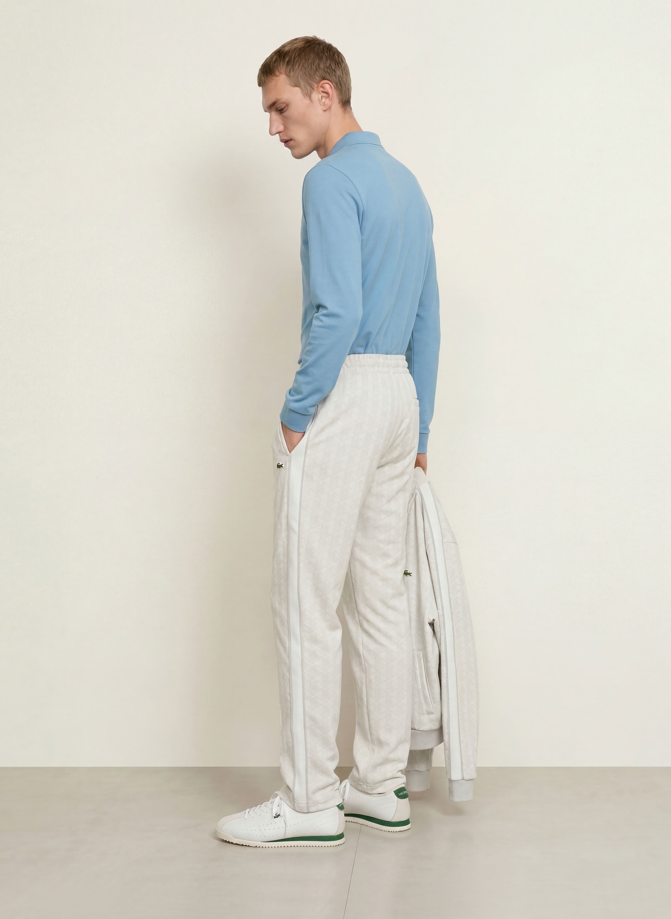 LACOSTE Jersey-polotröja: BLÅGRÅ