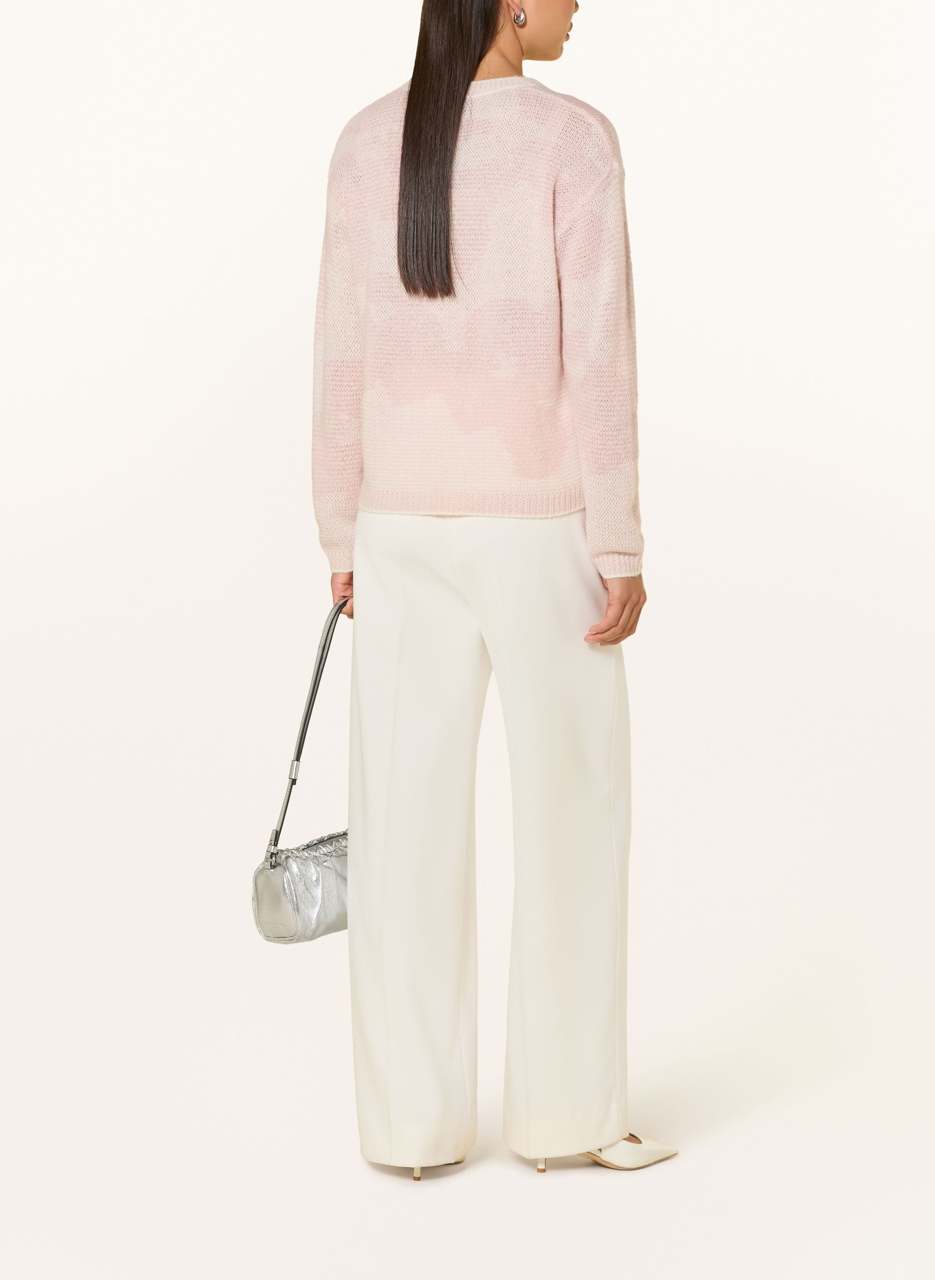 JOOP! Pulover KLORA din alpaca: ROZ / CREM
