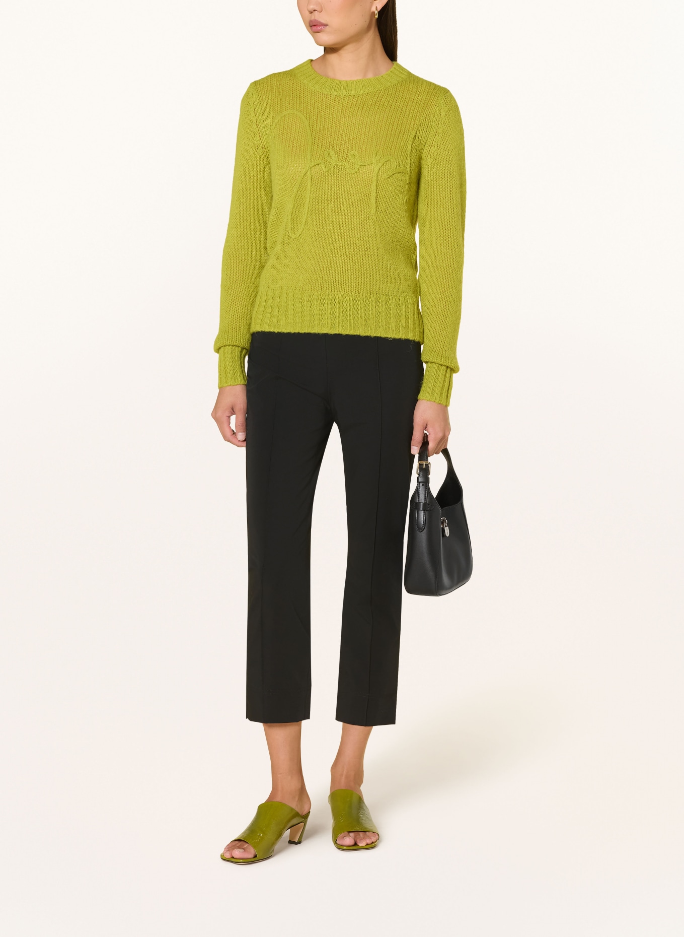 JOOP! Pulover KORIN din alpaca: VERDE DESCHIS
