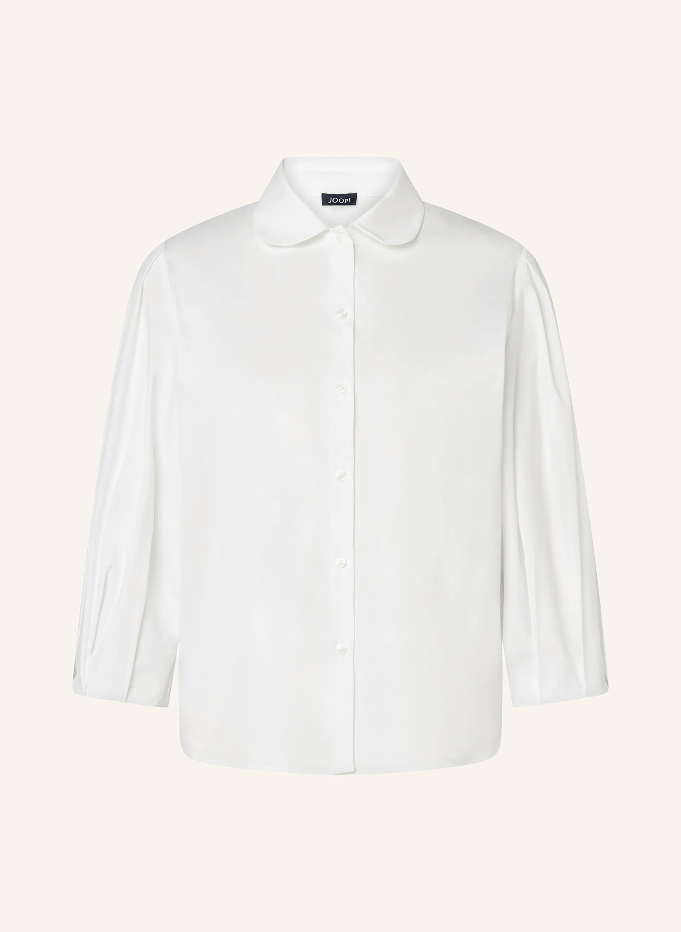 JOOP! BIANA Blouse with 3/4-Sleeve: WHITE