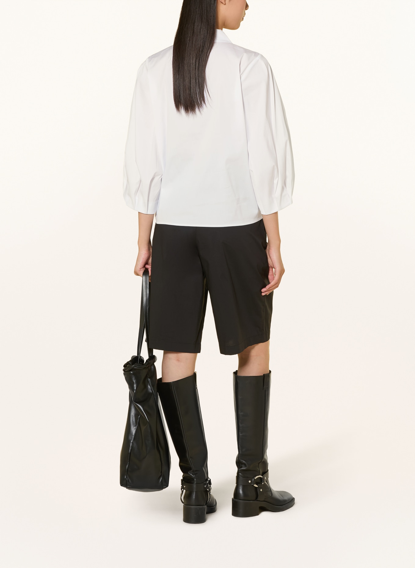 JOOP! BIANA Blouse with 3/4-Sleeve: WHITE