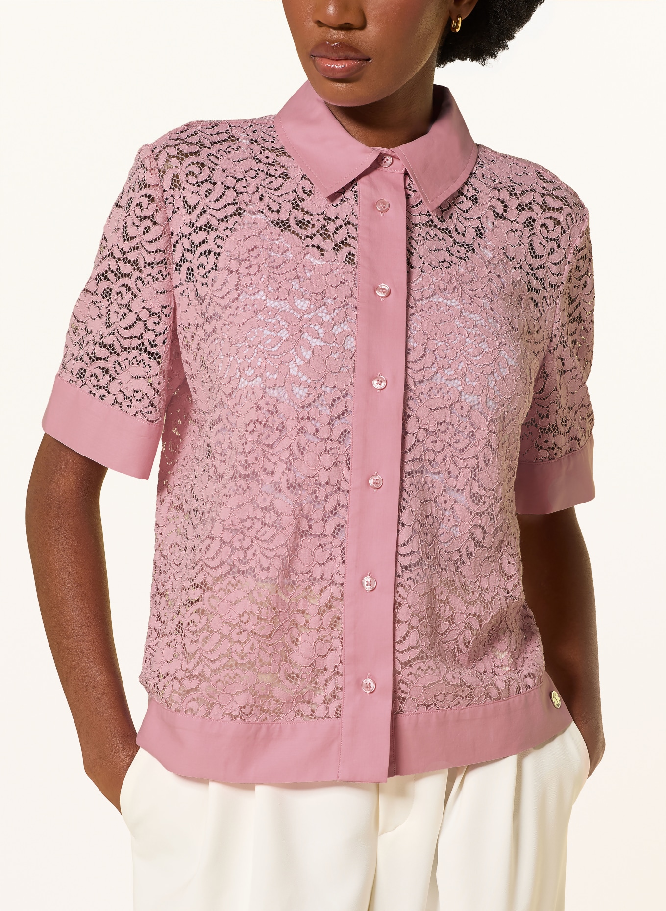 JOOP! Hemdbluse BLANDINE aus Spitze: ROSA
