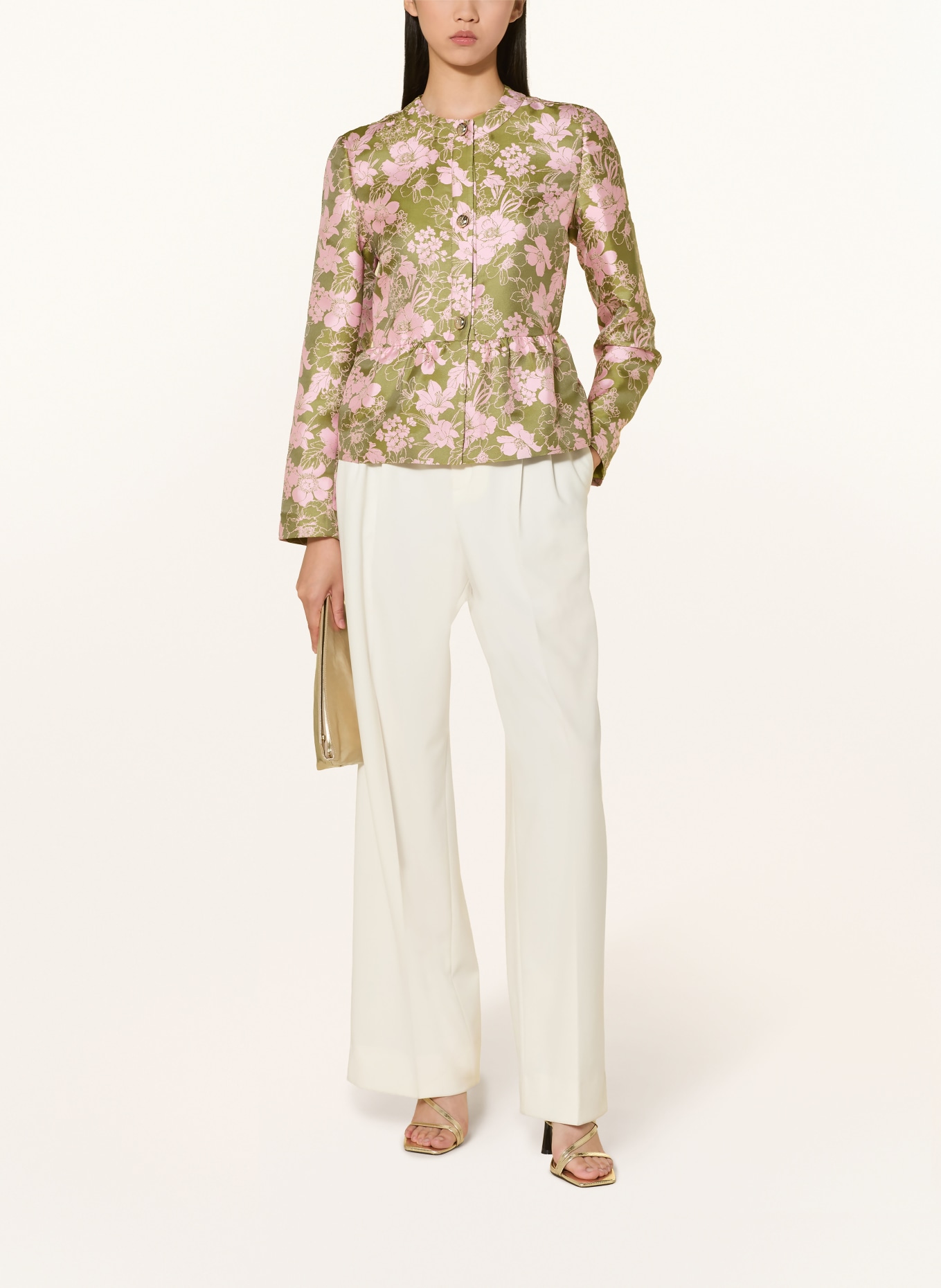 JOOP! Blazer jacquard JADORA: VERT / ROSÉ