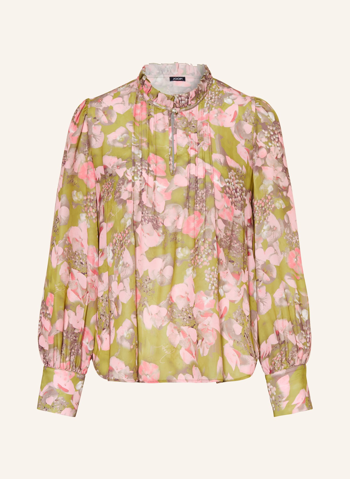 JOOP! Blusenshirt BELMIRA: HELLGRÜN / ROSA / WEISS