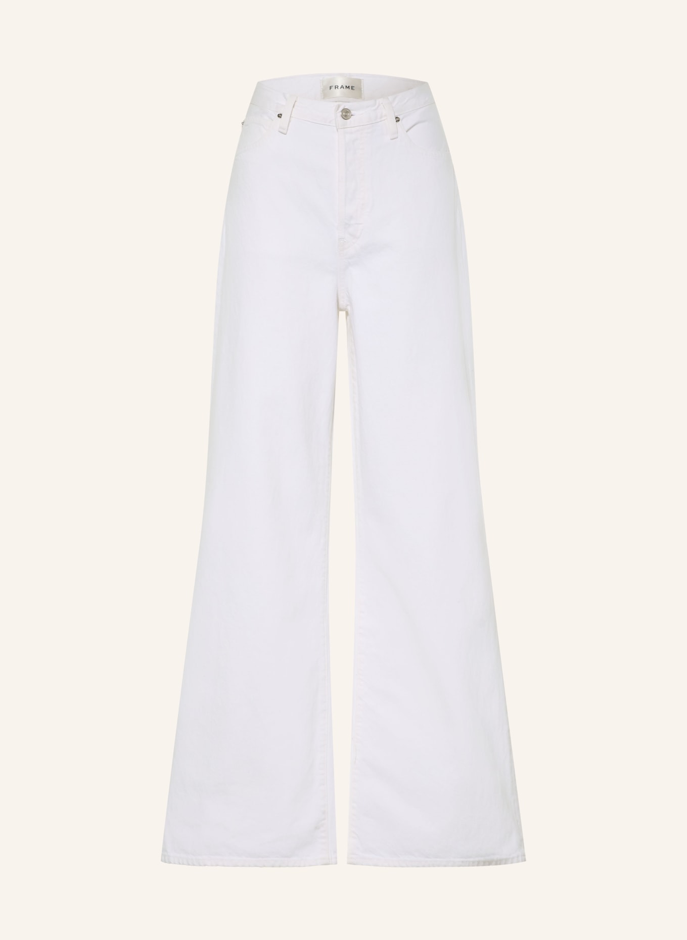FRAME Straight jeans THE LOOSE: WHT WHITE