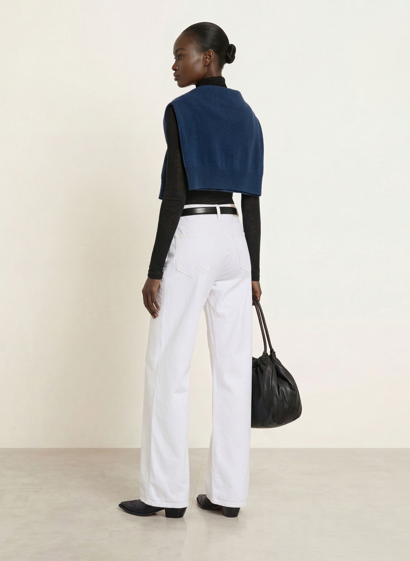 FRAME Straight jeans THE LOOSE: WHT WHITE