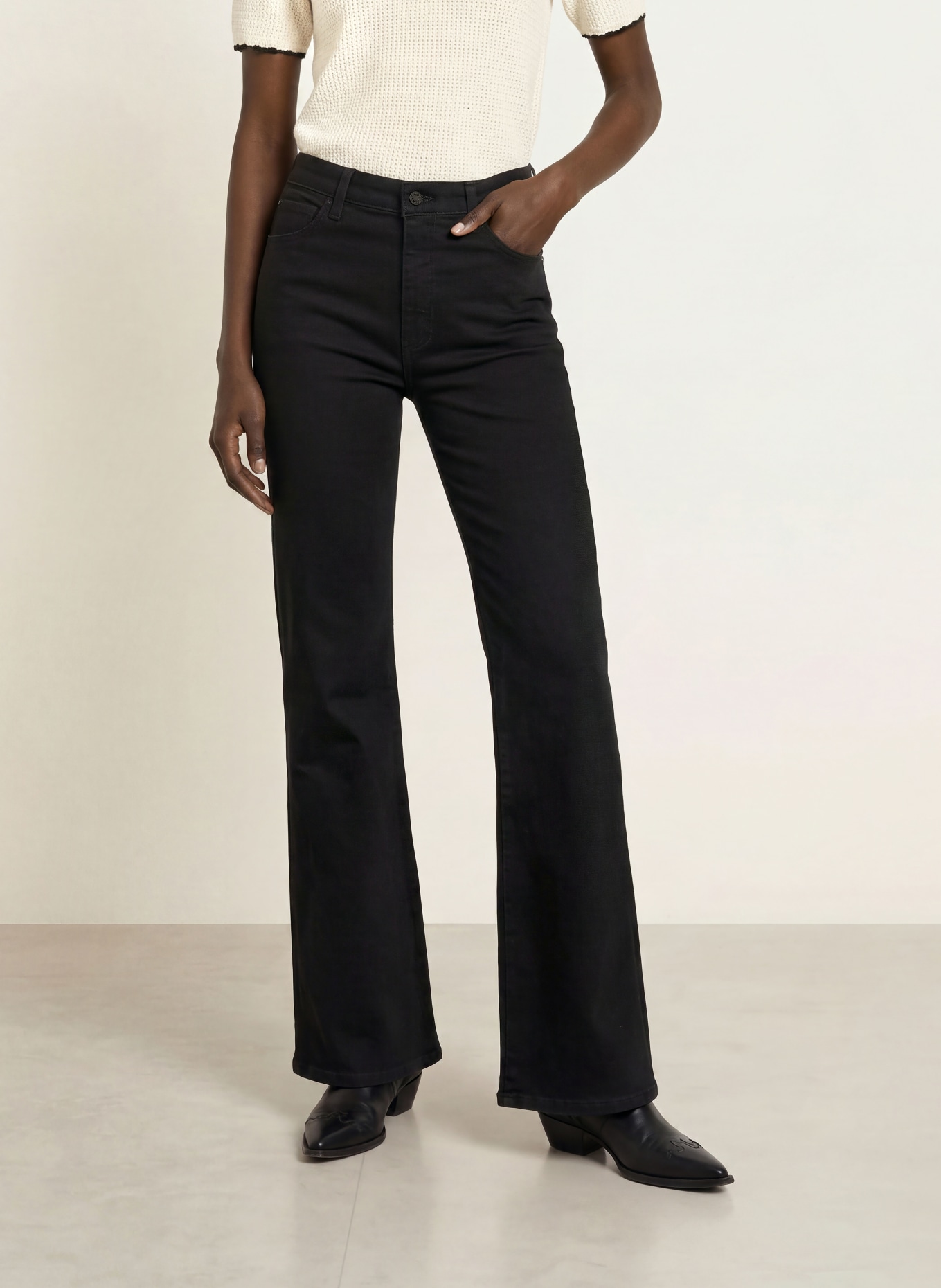 FRAME Bootcut Jeans THE ARROW: BLK BLACK