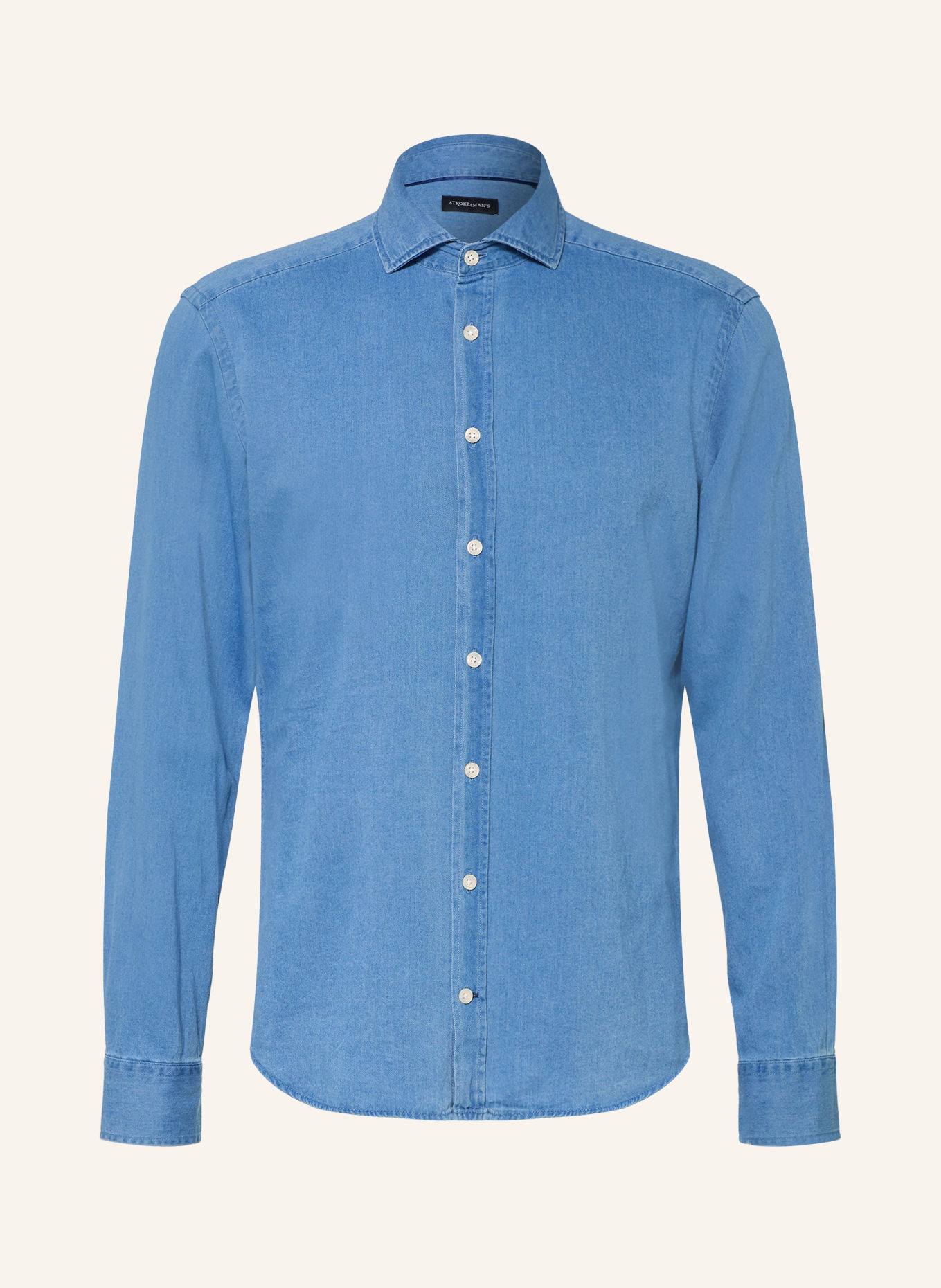 STROKESMAN'S Cămașă din denim, croială slim fit: ALBASTRU