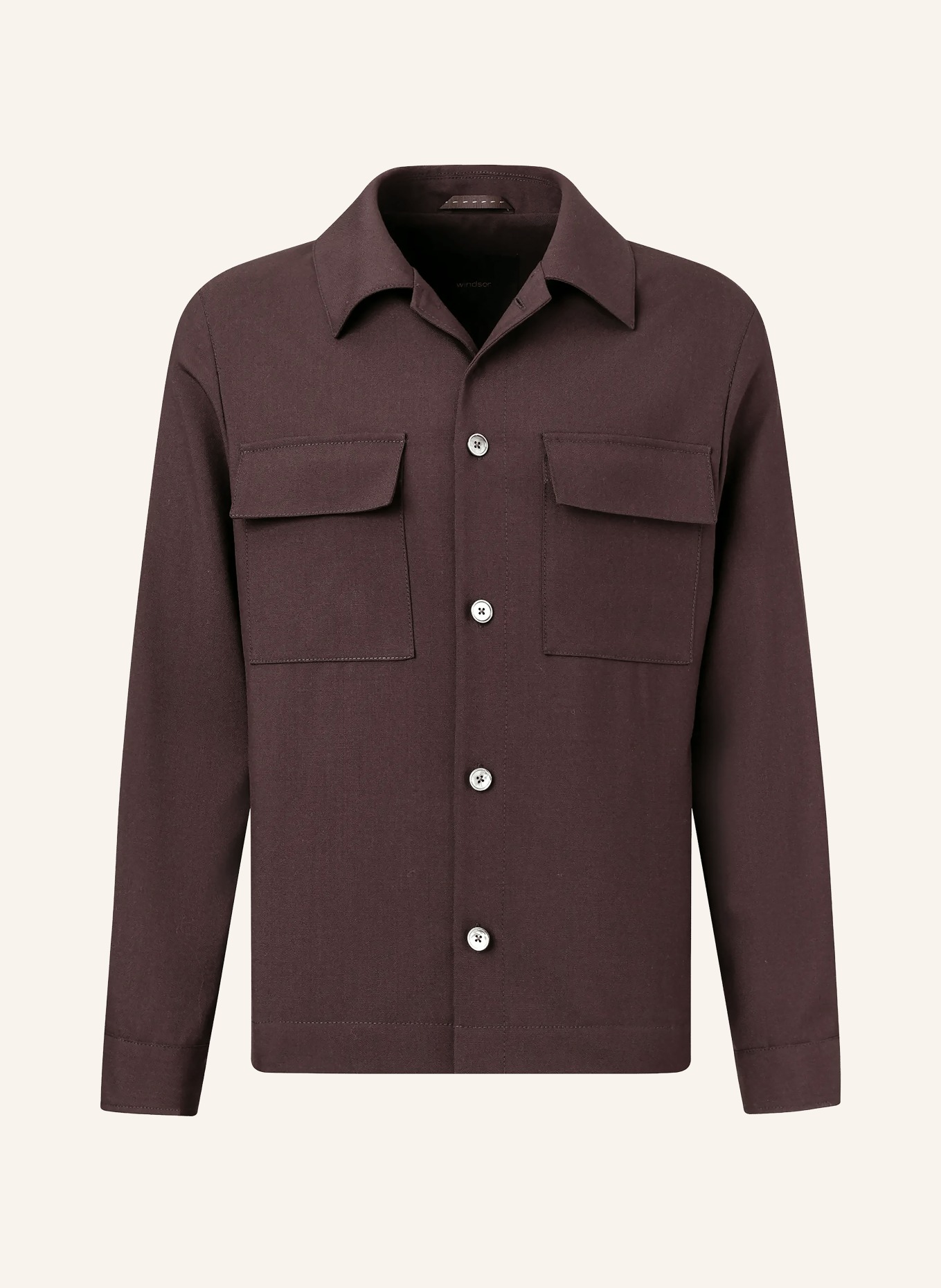 windsor. Overshirt LAVORO2: DUNKELROT